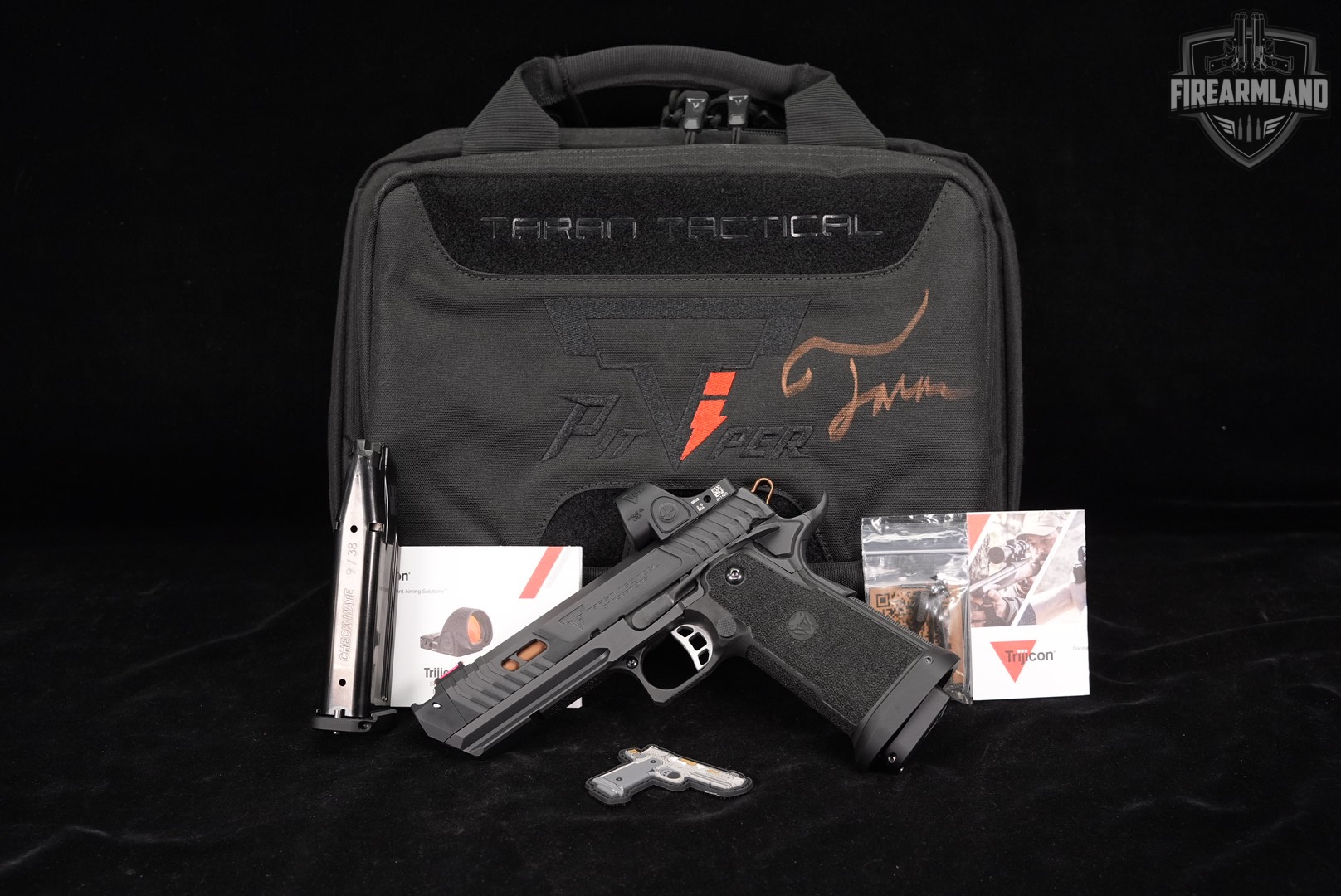 Taran Tactical TTI JW4 Pit Viper COMP 9mm 1911 2011 +2 MAGS, TRIJICON SRO-img-2