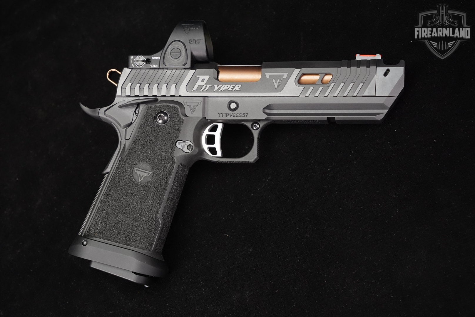 Taran Tactical TTI JW4 Pit Viper COMP 9mm 1911 2011 +2 MAGS, TRIJICON SRO-img-3