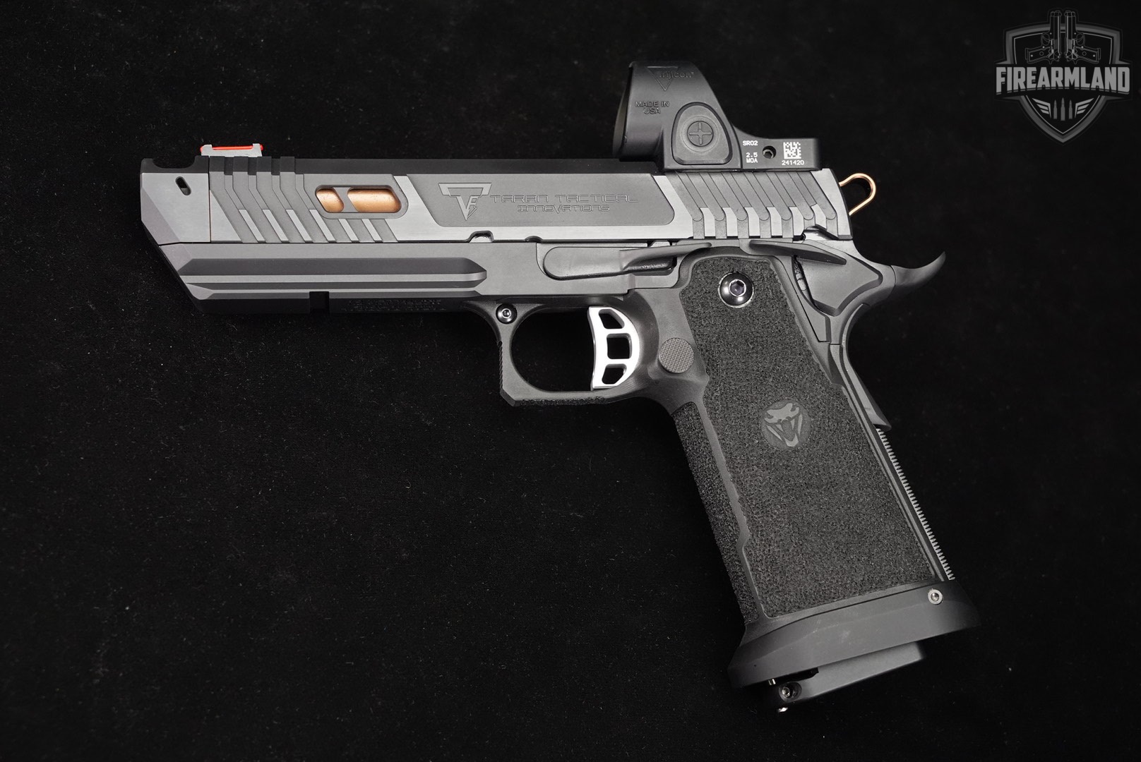 Taran Tactical TTI JW4 Pit Viper COMP 9mm 1911 2011 +2 MAGS, TRIJICON SRO-img-4