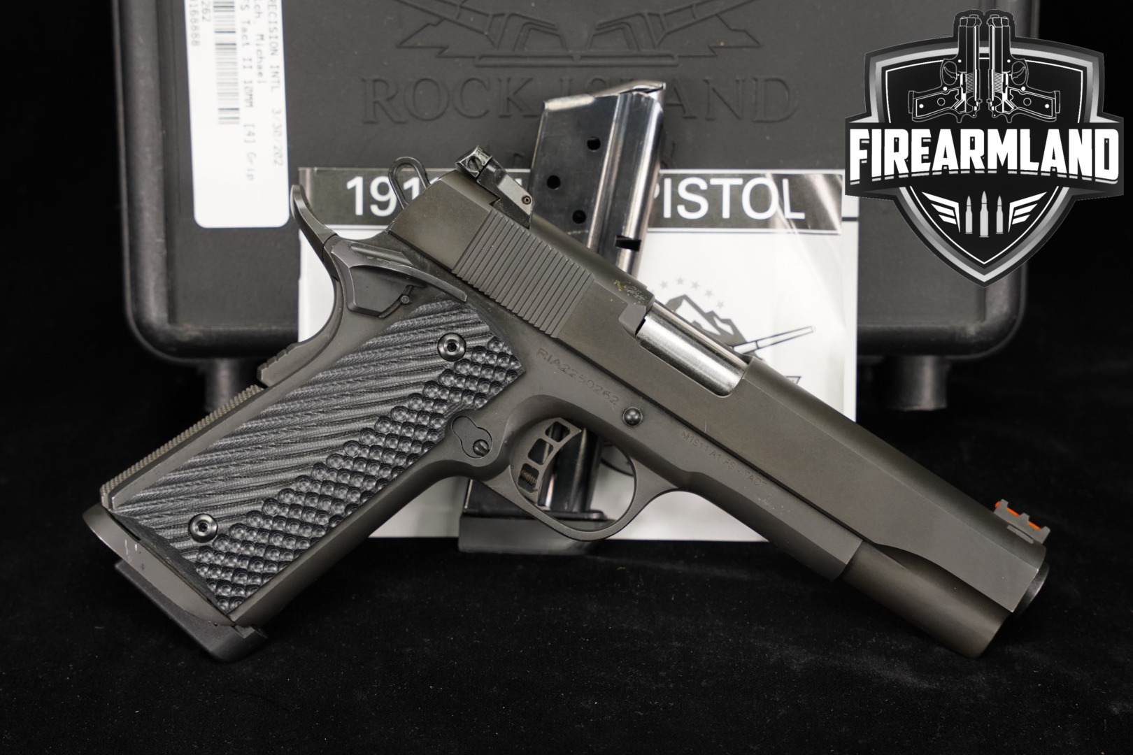 Rock Island Armory (RIA) M1911 A1 Tactical II FS 10mm Parkerized in Very Good Condition Thumbnail