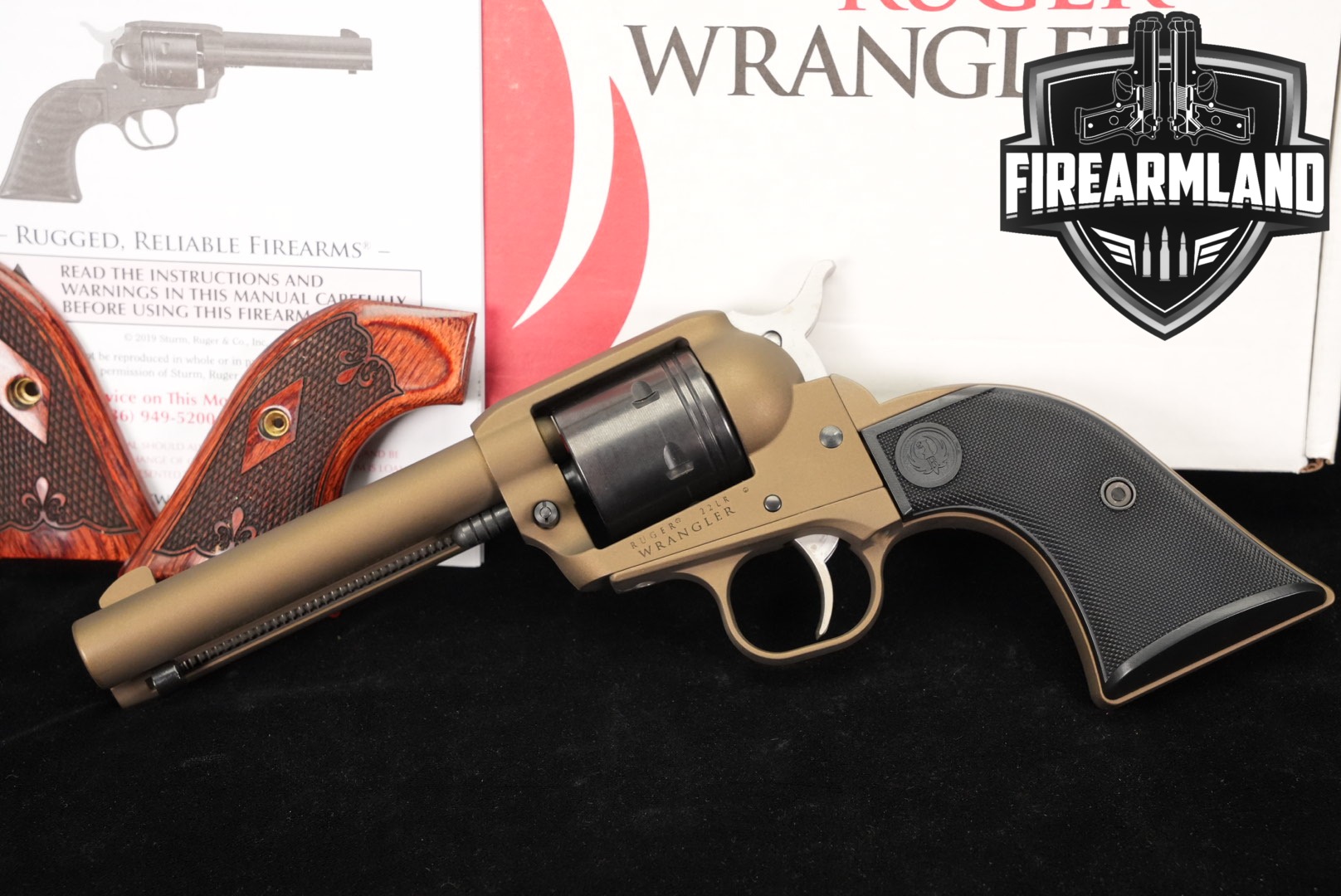 2019 Sturm Ruger Wrangler .22 LR Two-Tone Burnt Bronze in Excellent Condition Thumbnail