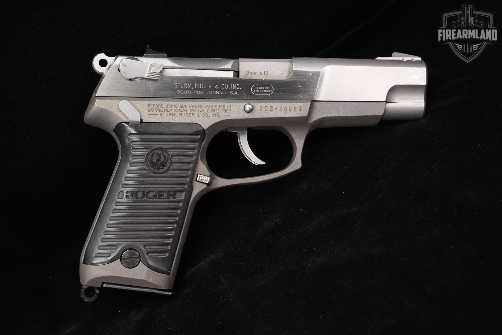 1991 Ruger P85 MKII 9mm 4.5 Two-Tone Stainless P-85 MK II +3 MAGS-img-3