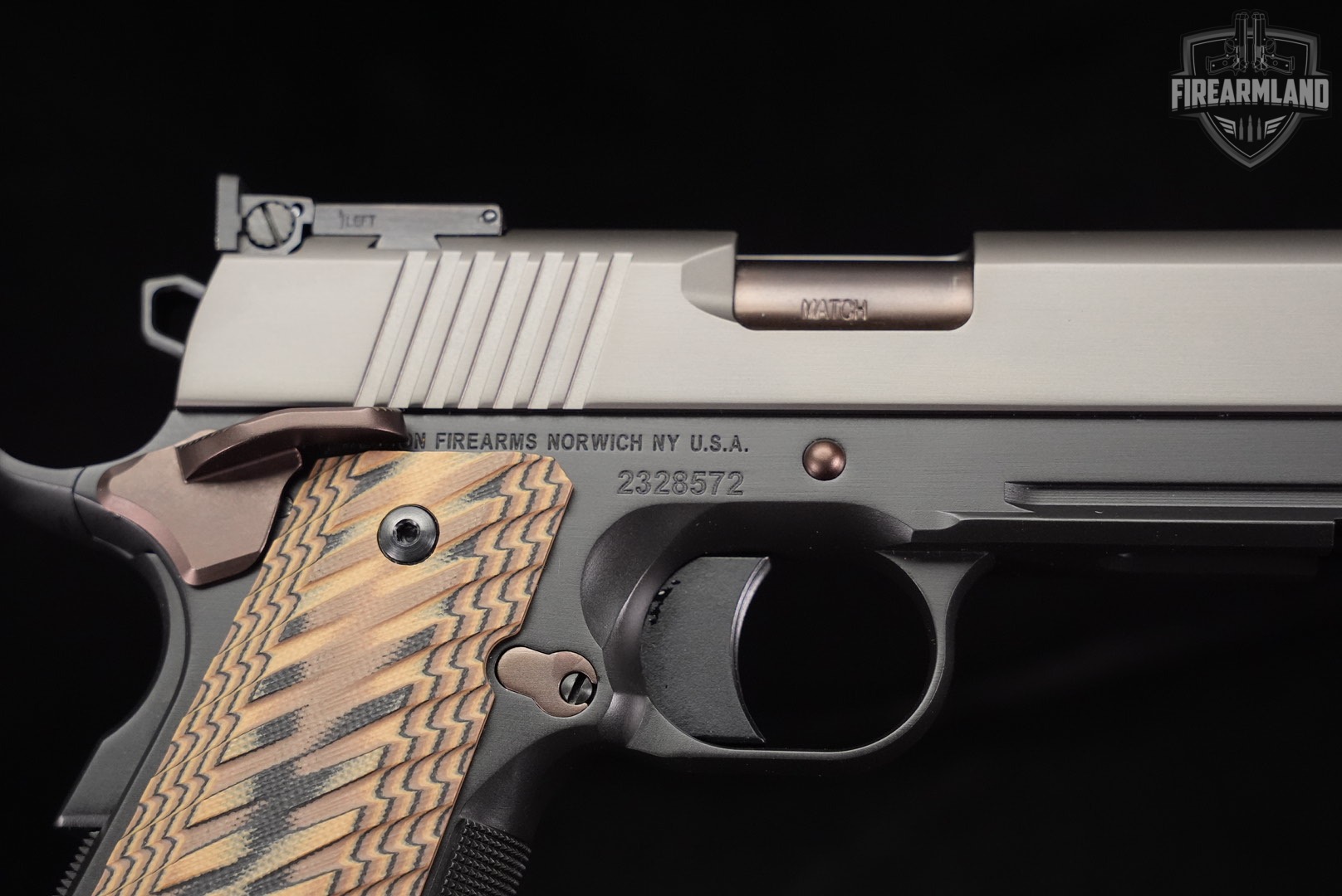 Dan Wesson Kodiak 10mm 1911 6" Tri-Tone +2 MAGS & ORIG BOX-img-12