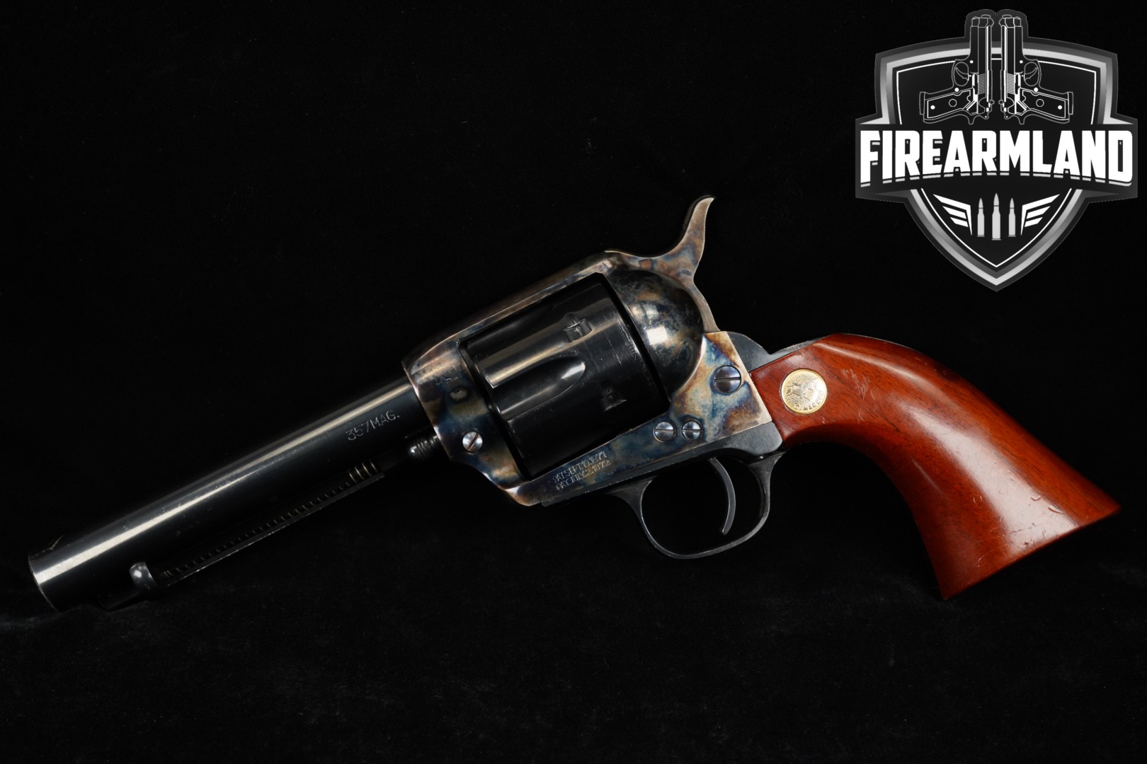 Cimarron Firearms Model P Old Model (Blackpowder Frame) .357 Mag. Color Case-Hardened & Blued in Poor Condition Thumbnail