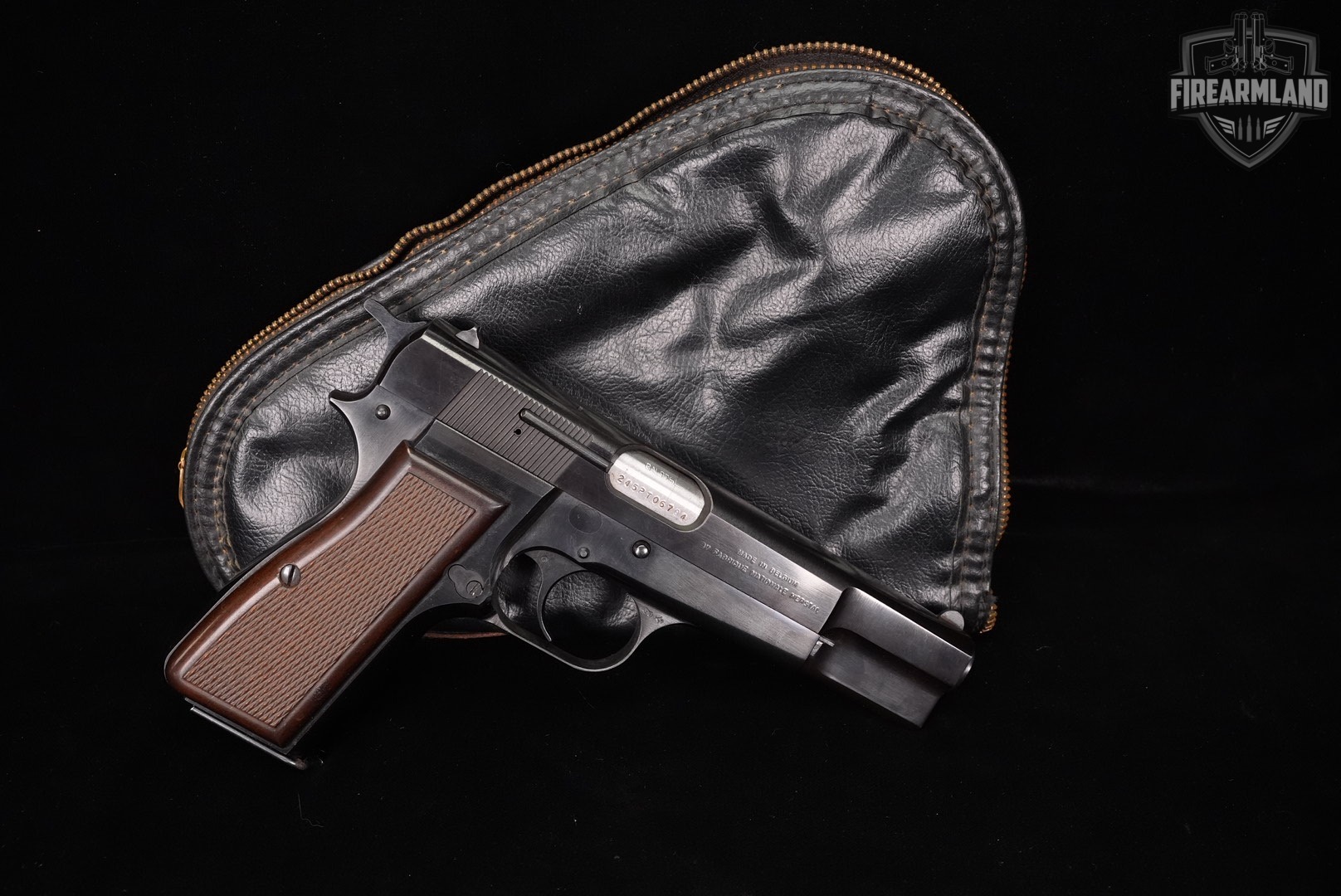 1986 Browning Hi-Power Mark II 9mm 4.63 Blued HiPower High BHP +2 MAGS-img-2