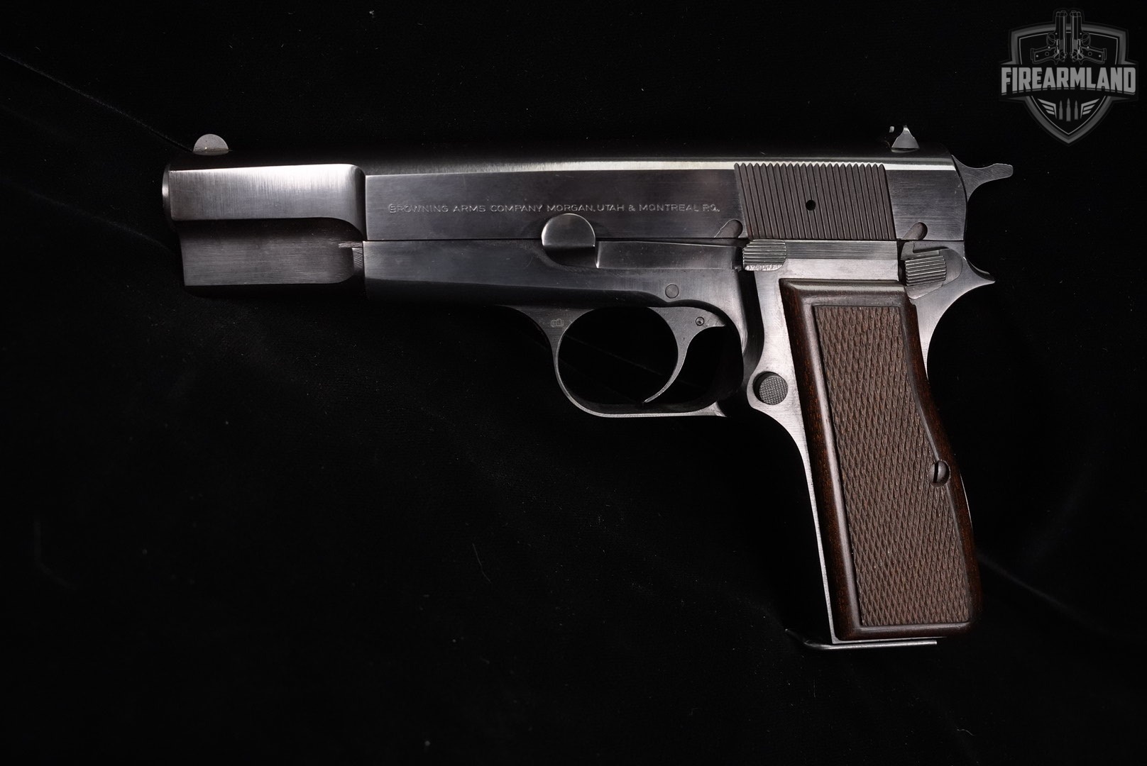 1986 Browning Hi-Power Mark II 9mm 4.63 Blued HiPower High BHP +2 MAGS-img-3