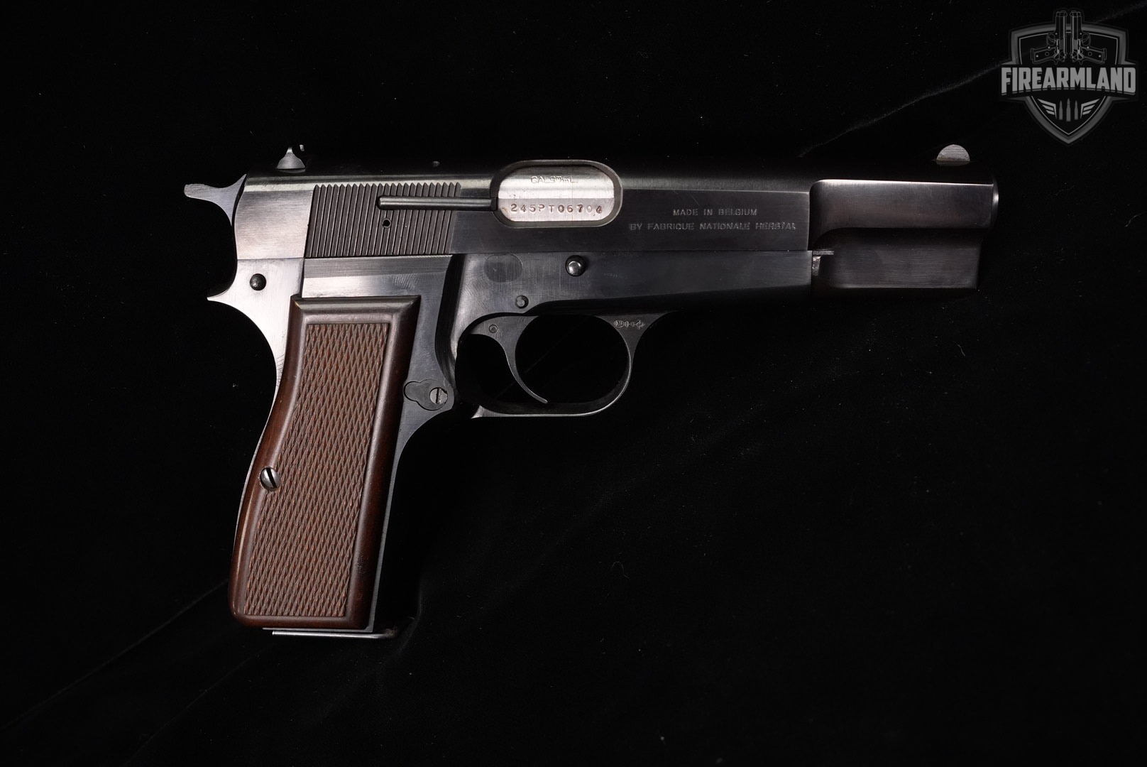 1986 Browning Hi-Power Mark II 9mm 4.63 Blued HiPower High BHP +2 MAGS-img-4