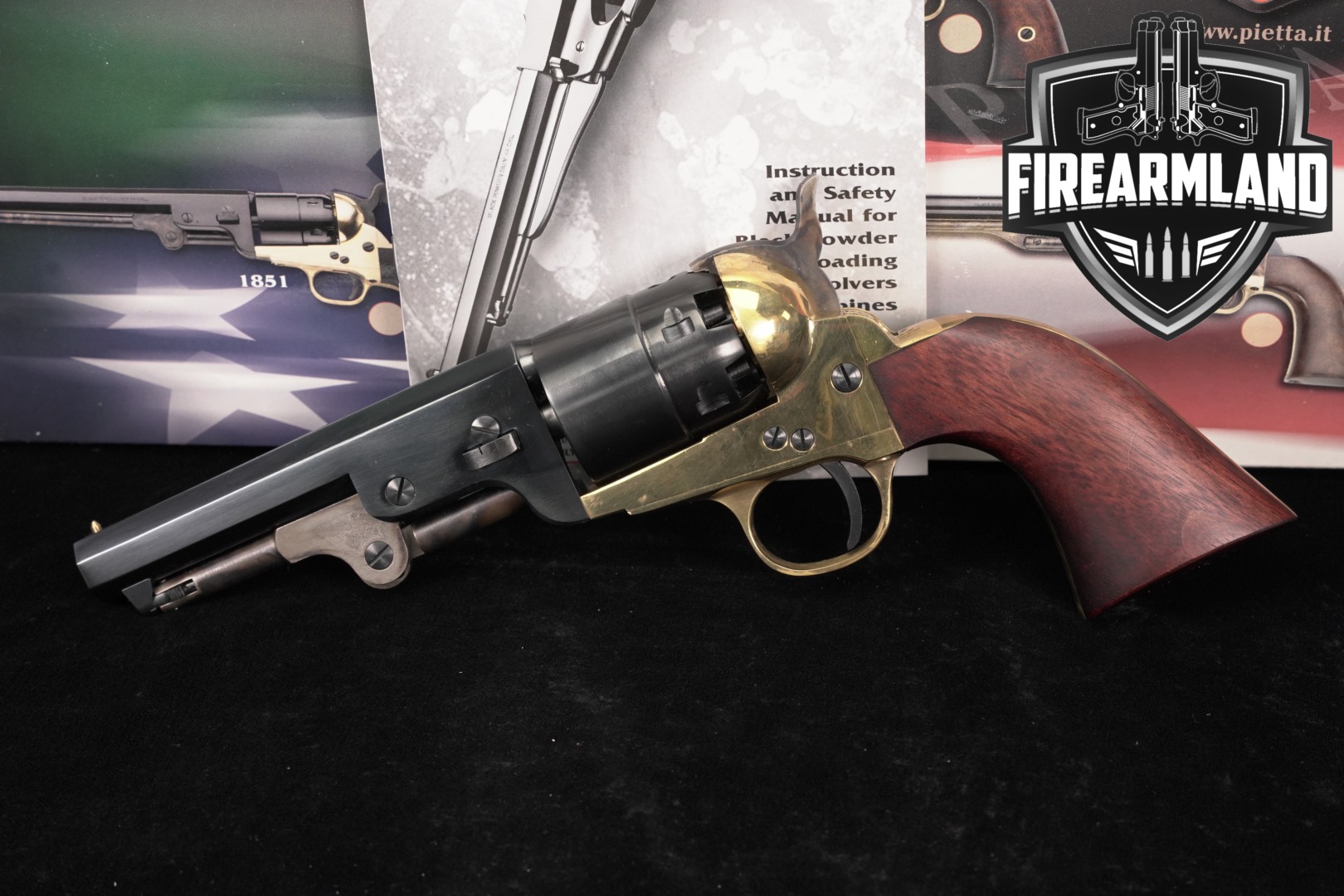 F.lli Pietta 1851 Navy Reb Nord Sheriff 44 BPM Flli 4.75" +ORIG BOX-img-0