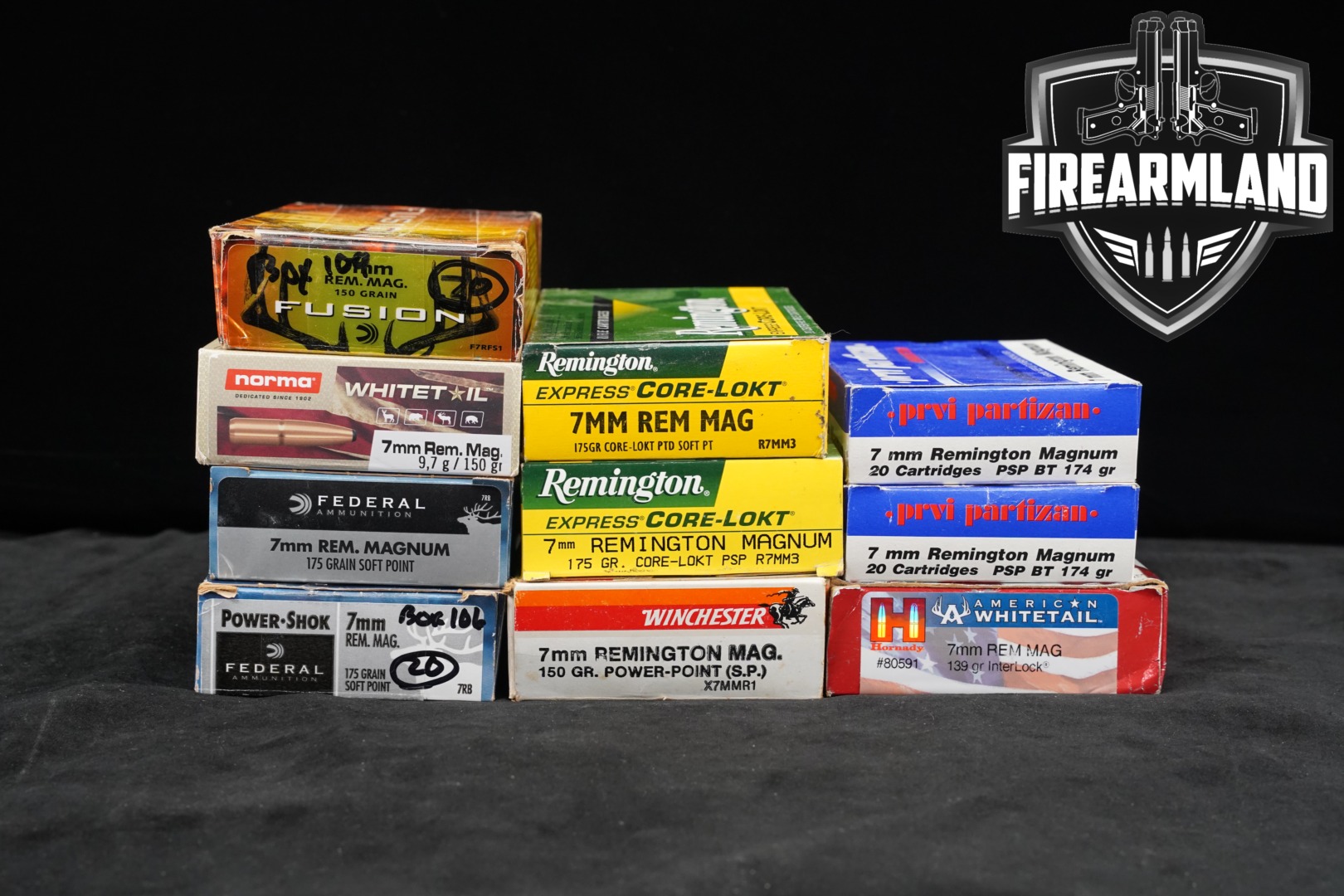Multiple Manufacturers 7mm Rem Mag Ammo 7mm Rem. Mag. in New - Old Stock Condition Thumbnail