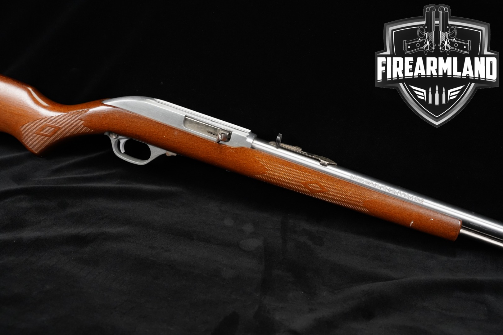 Marlin Firearms Co. Model 60 SB .22 LR Stainless & Hardwood in Good Condition Thumbnail