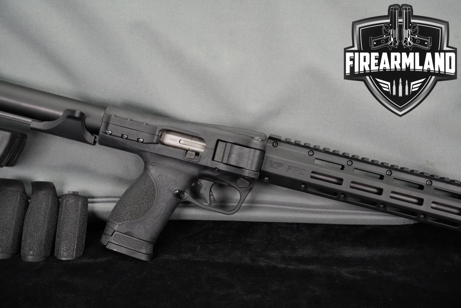 Smith & Wesson M&P FPC S&W 9mm 16.25" THREADED +3 MAGS & CASE-img-0