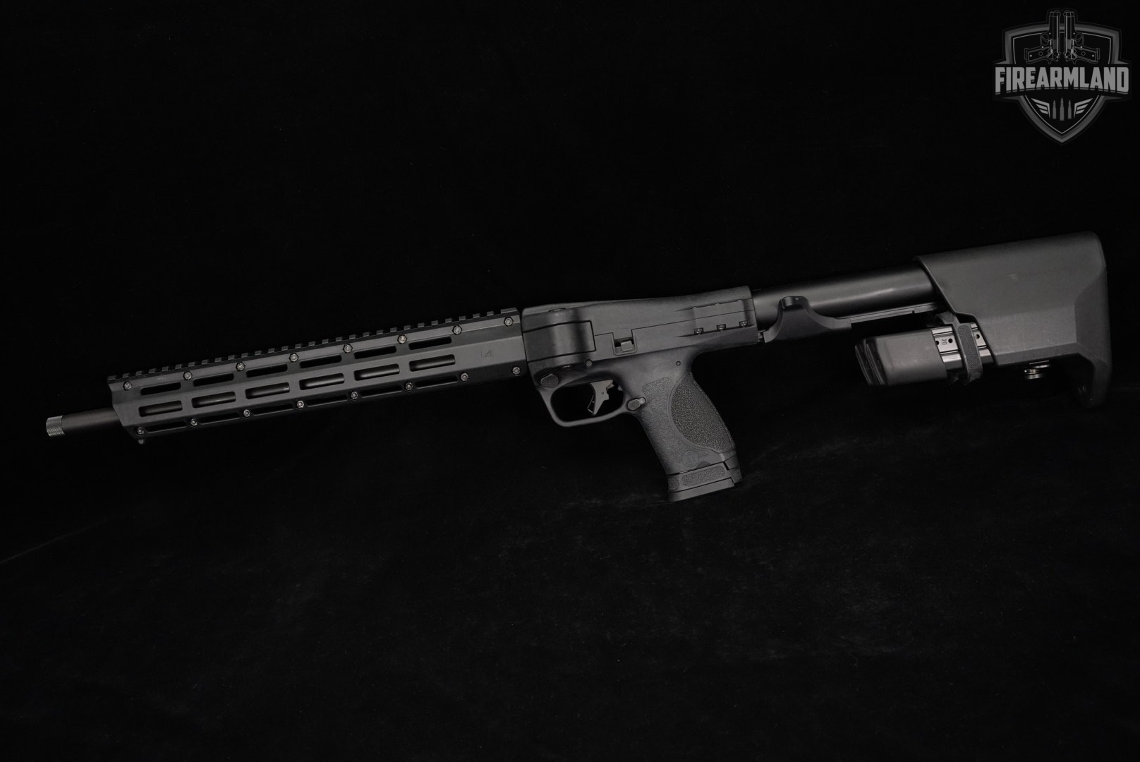 Smith & Wesson M&P FPC S&W 9mm 16.25" THREADED +3 MAGS & CASE-img-2