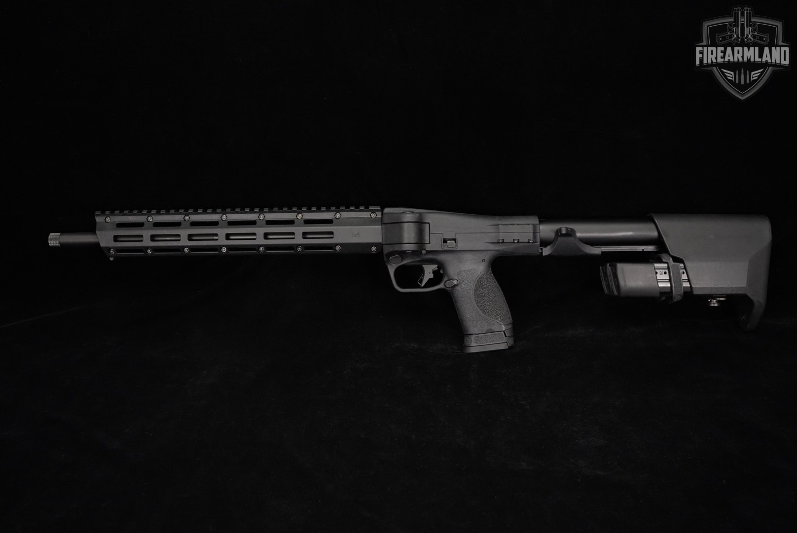 Smith & Wesson M&P FPC S&W 9mm 16.25" THREADED +3 MAGS & CASE-img-7