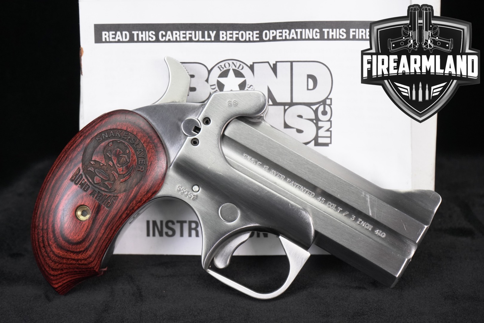 Bond Arms Snake Slayer .45 LC/.410 Satin Stainless in Very Good Condition Thumbnail