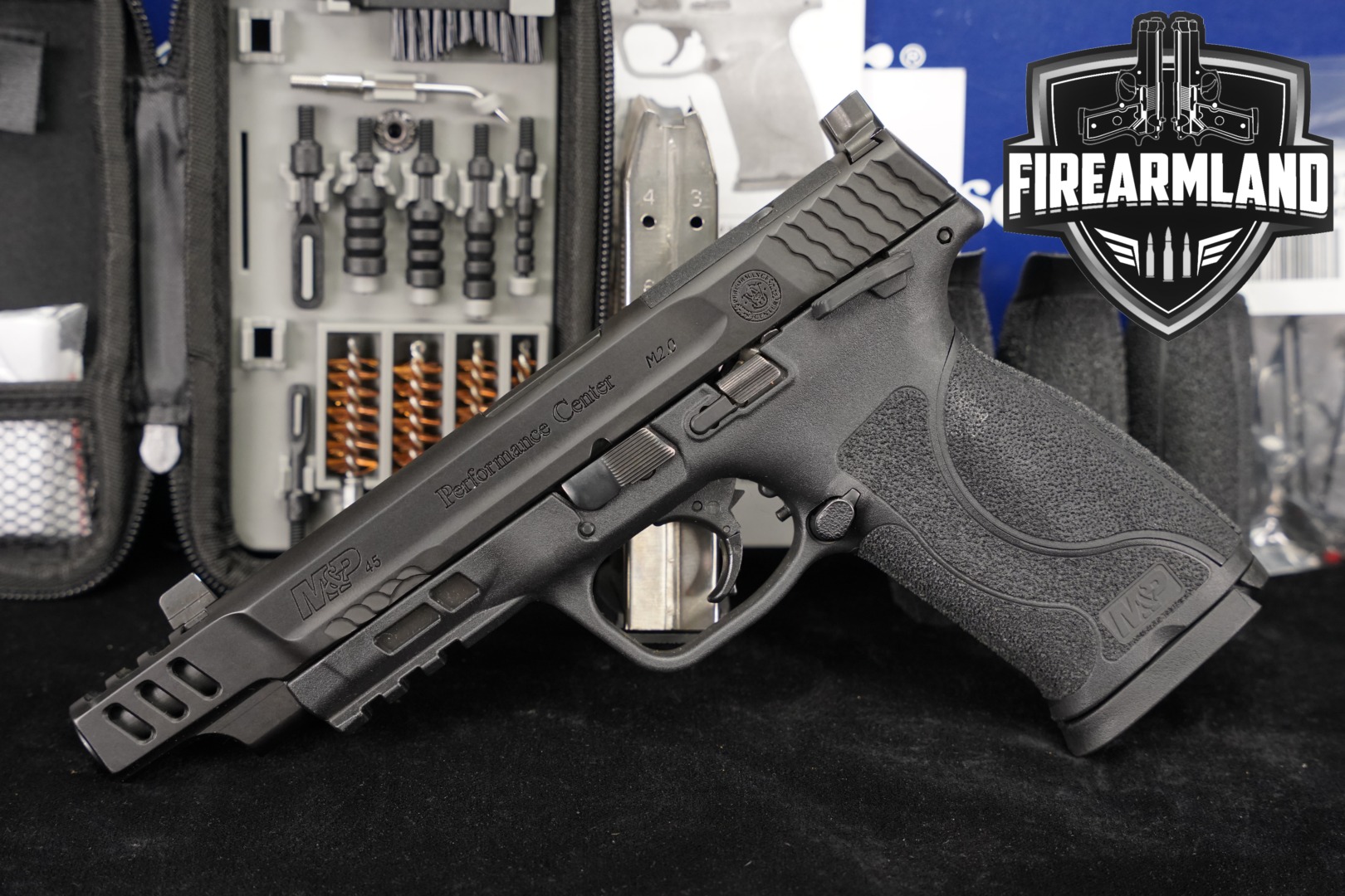 Smith & Wesson (S&W) M&P 45 M2.0, Performance Center, Ported .45 ACP Black in Very Good Condition Thumbnail
