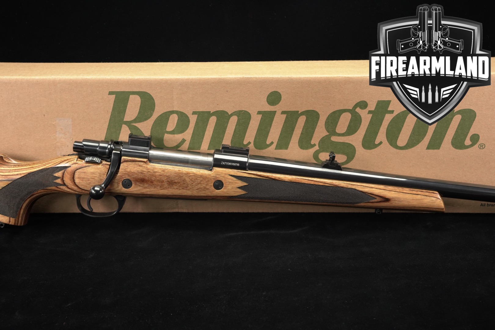 Remington Model 798 Express .375 H&H Mag. Blued & Laminated Wood in Excellent Condition Thumbnail