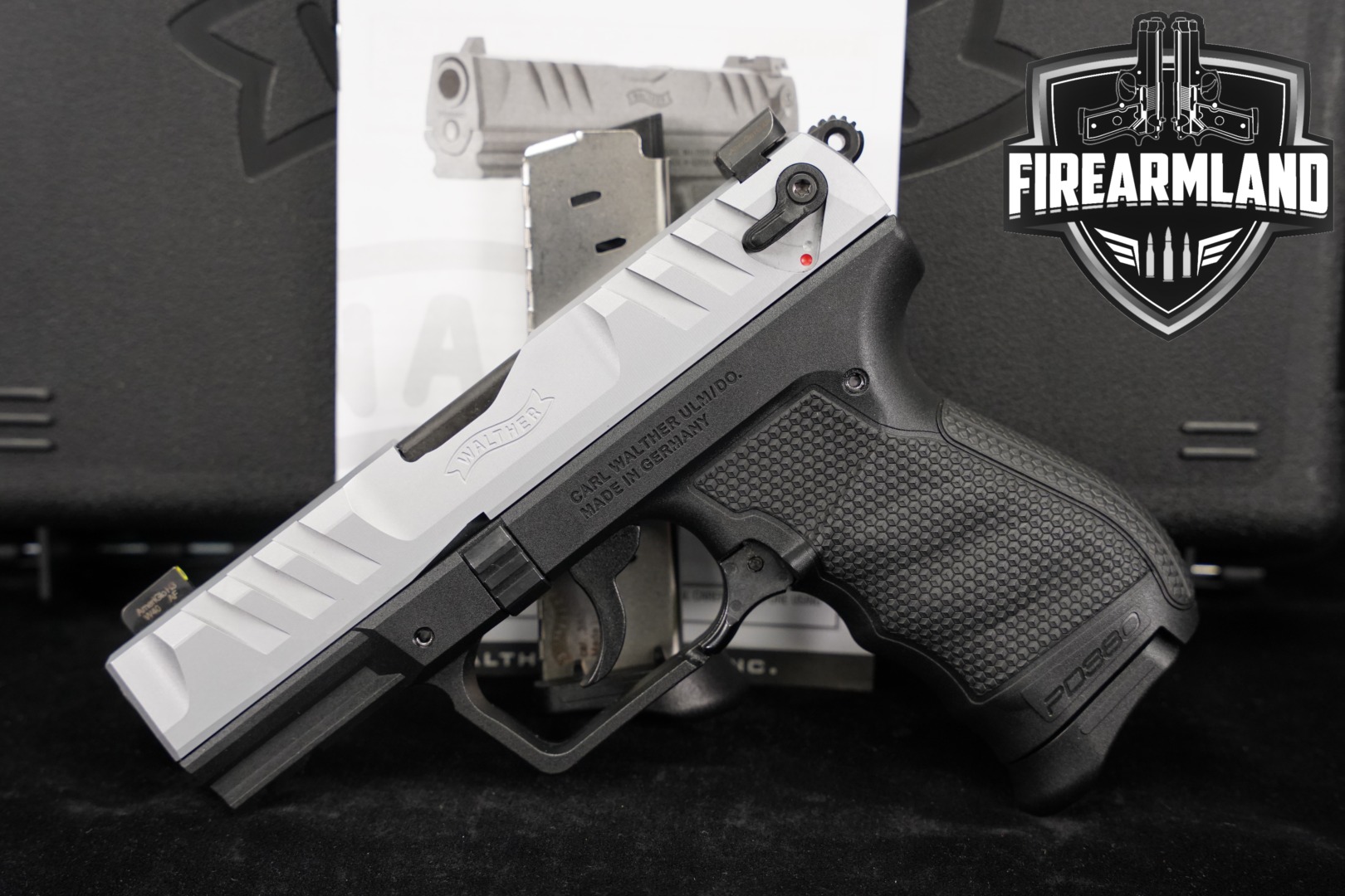 Walther PD380 .380 ACP Two-Tone Silver & Black in Very Good Condition Thumbnail