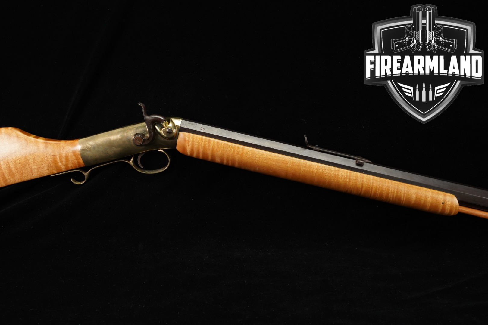 Mowery Ethan Allen & Thurber 50 BPM 28" Brass & Curly Maple-img-0