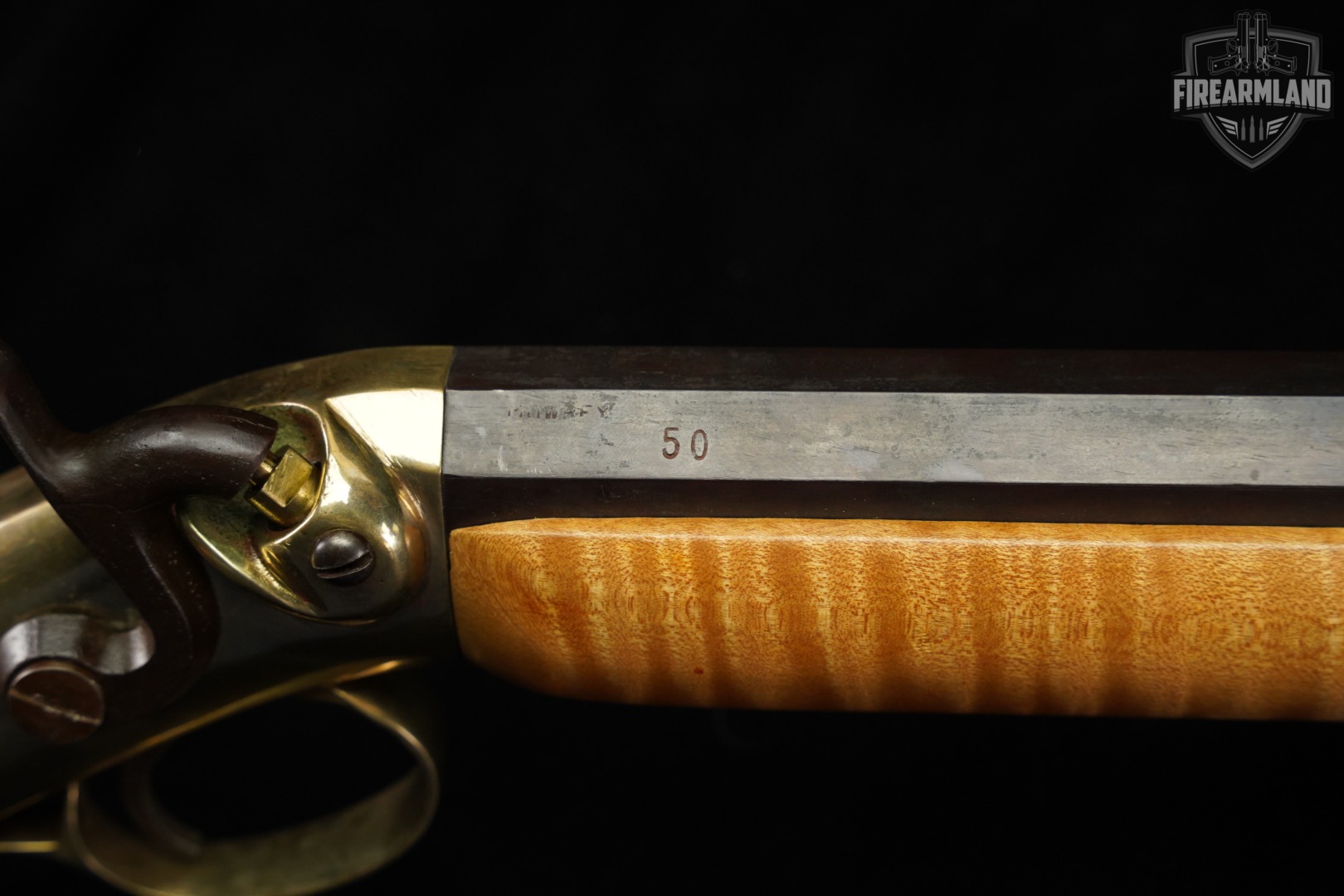 Mowery Ethan Allen & Thurber 50 BPM 28" Brass & Curly Maple-img-19