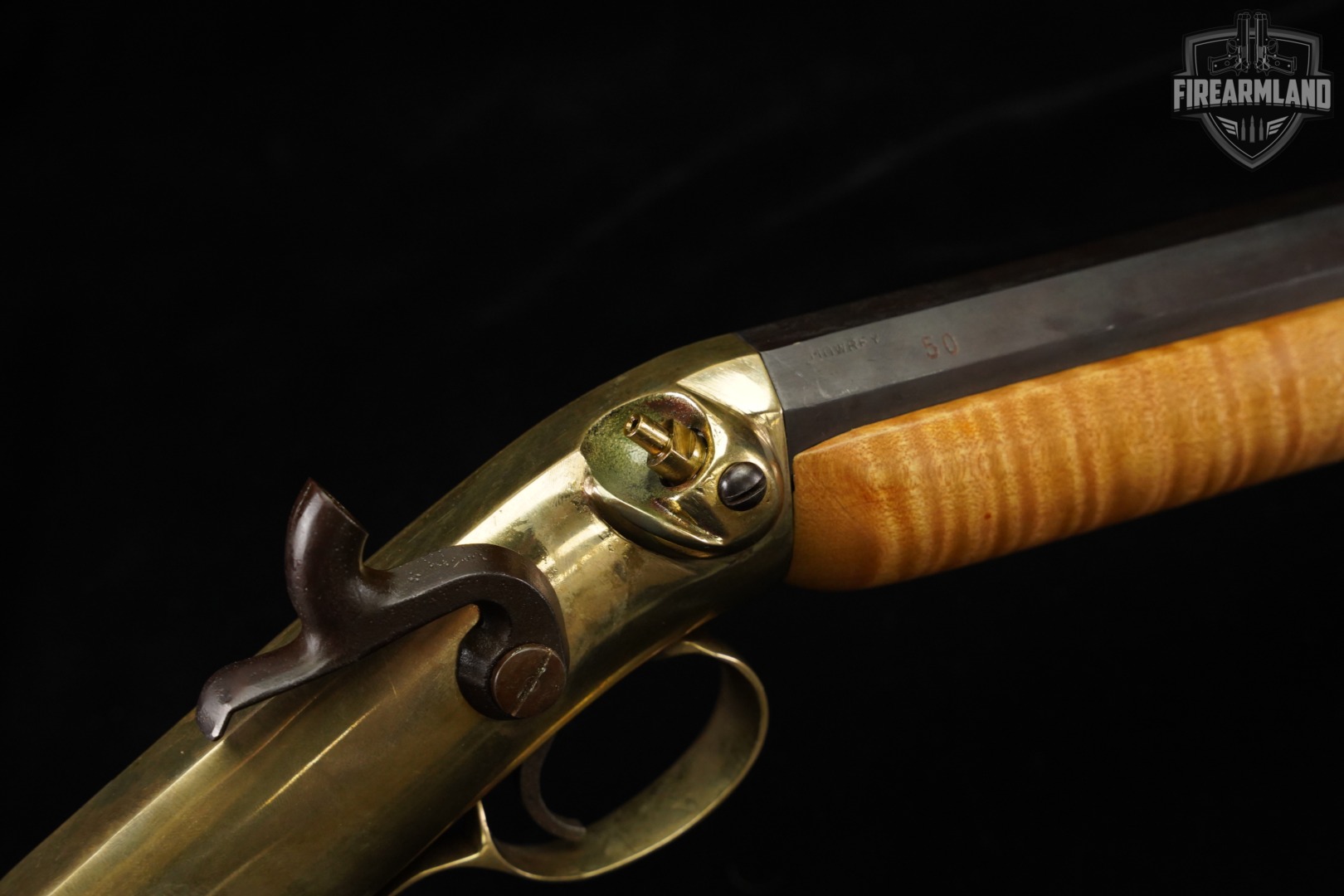Mowery Ethan Allen & Thurber 50 BPM 28" Brass & Curly Maple-img-20