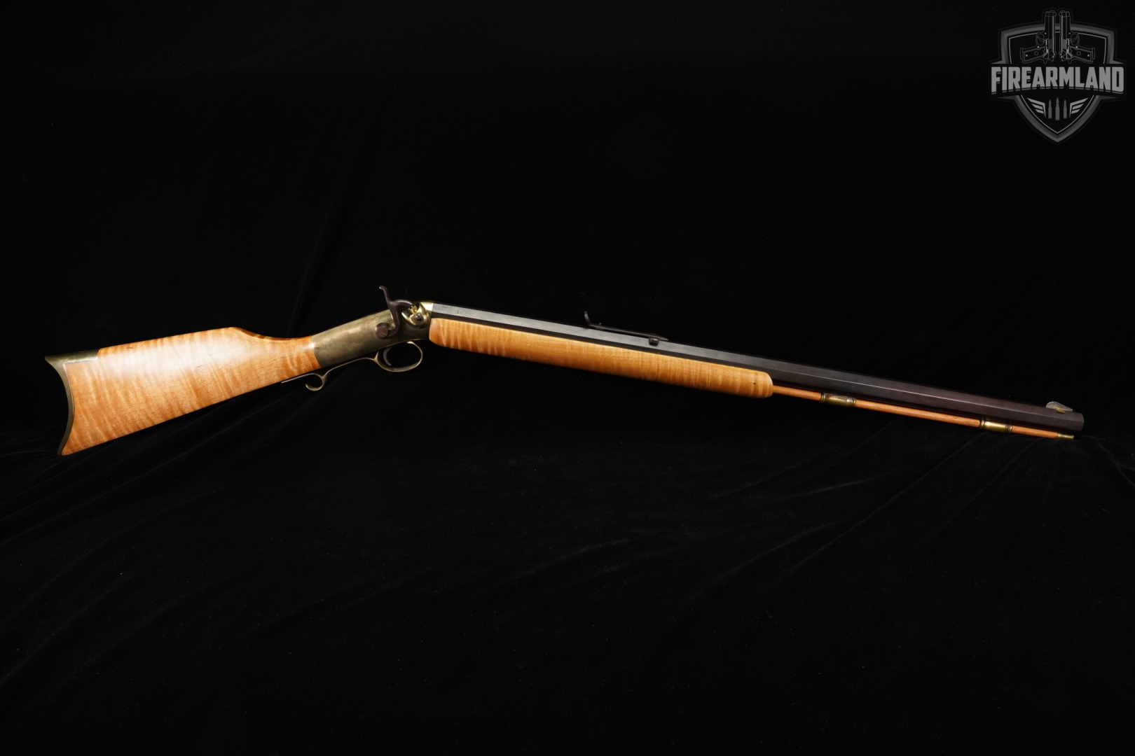 Mowery Ethan Allen & Thurber 50 BPM 28" Brass & Curly Maple-img-3