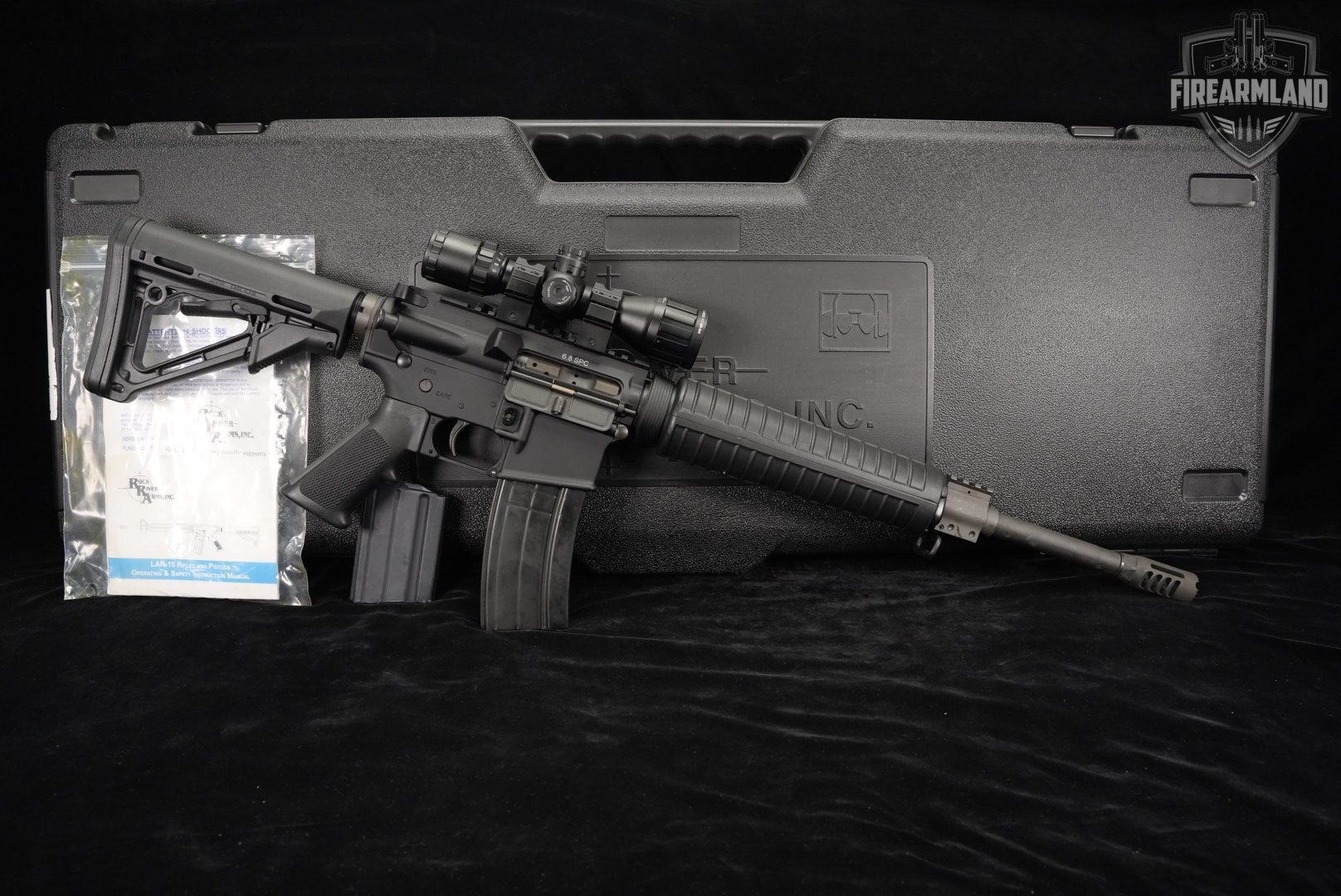 Rock River Arms LAR-6.8 Rem SPC II AR-15 AR15 LAR6.8 A4 +2 MAGS, UTG SCOPE-img-2