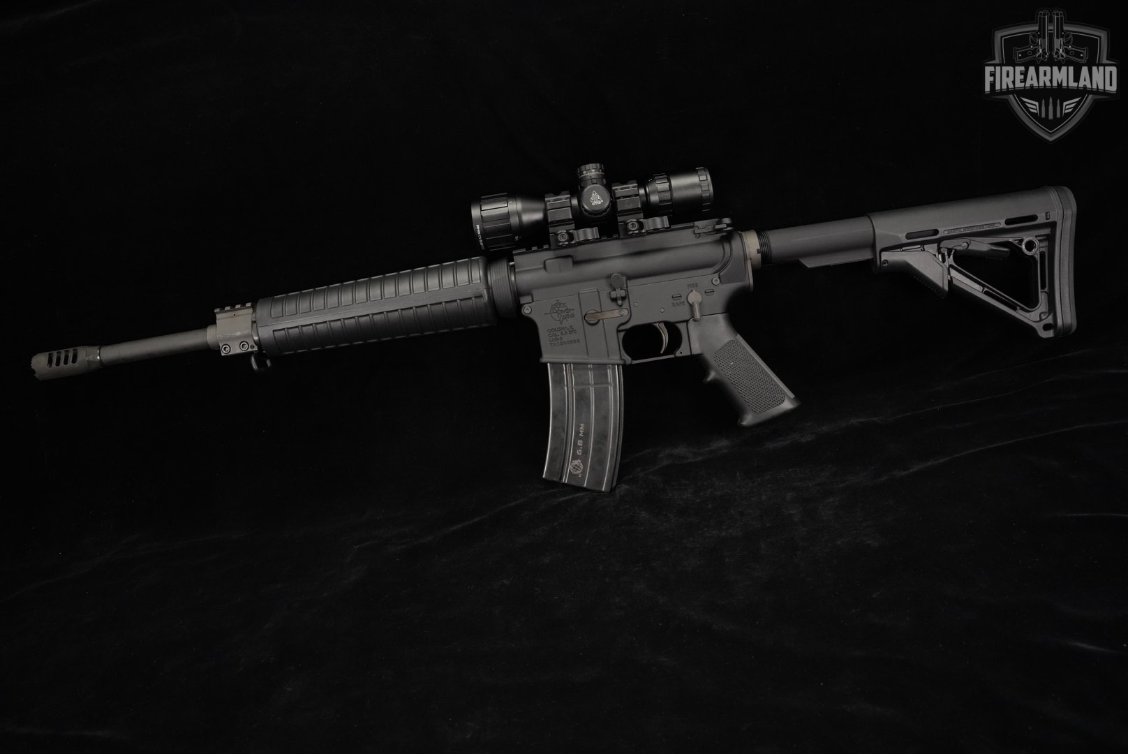 Rock River Arms LAR-6.8 Rem SPC II AR-15 AR15 LAR6.8 A4 +2 MAGS, UTG SCOPE-img-6