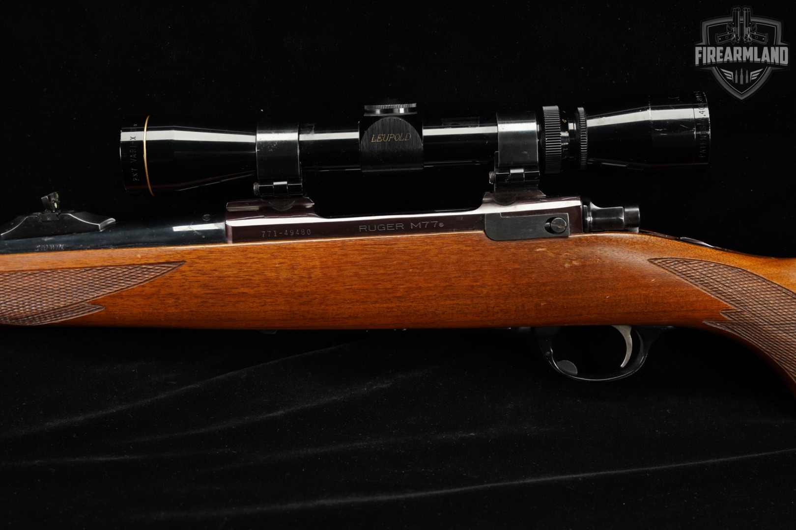 1988 Ruger M77 RLS Ultralight 270 Win Blued & Walnut M-77 +LEUPOLD SCOPE-img-8
