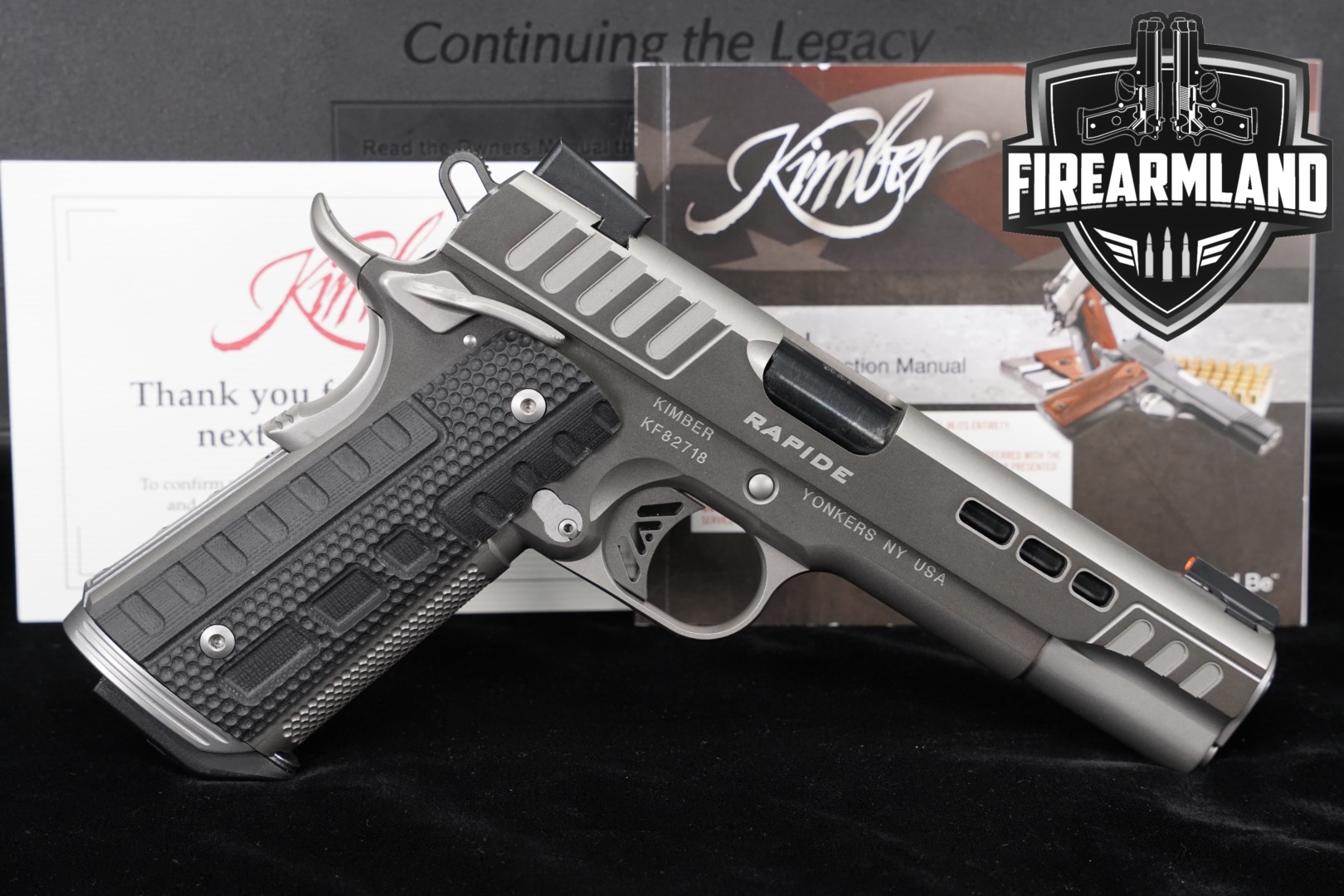Kimber Rapide Black Ice 9mm Luger Two-Tone Silver/Gray in Excellent Condition Thumbnail