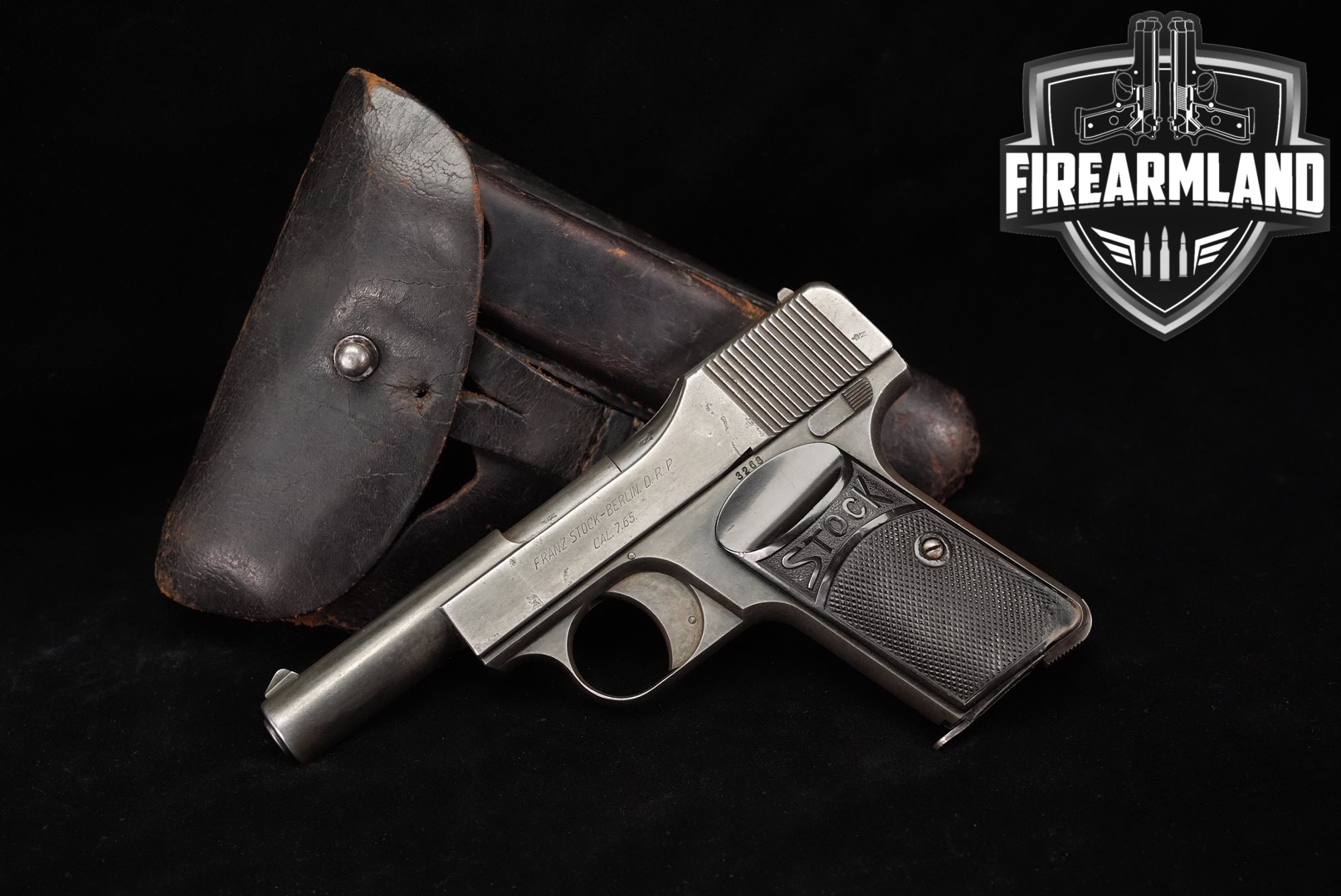Franz Stock PISTOL Type 2 32 ACP 3.9 Blued +HOLSTER-img-0