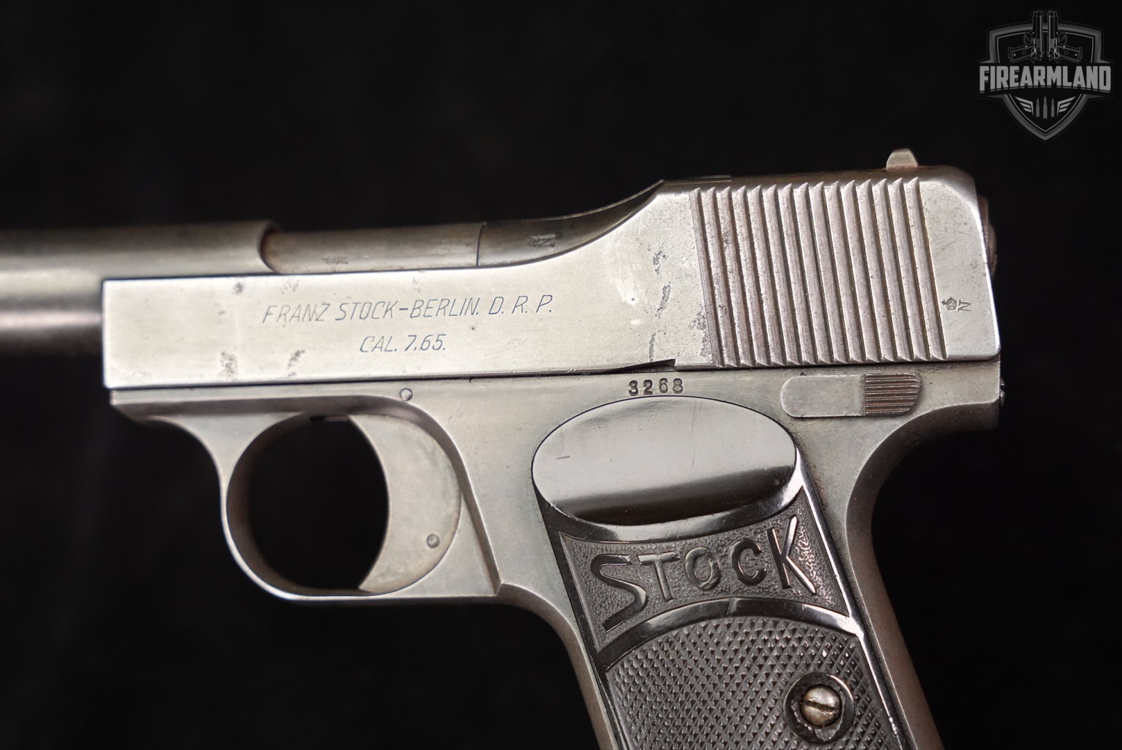 Franz Stock PISTOL Type 2 32 ACP 3.9 Blued +HOLSTER-img-11