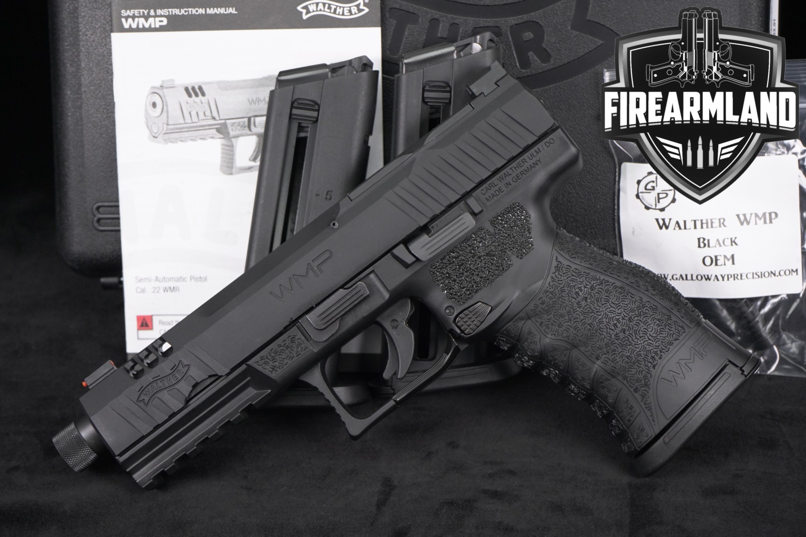 Walther WMP SD .22 WMR Black in Very Good Condition Thumbnail