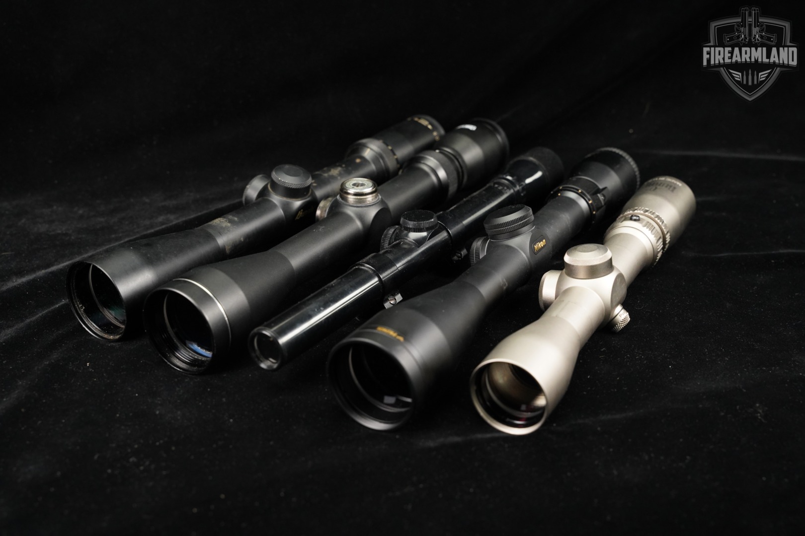 FIVE SCOPE LOT 5 Pack Burris Nikon Weaver Tasco Riflescope Scopes-img-2