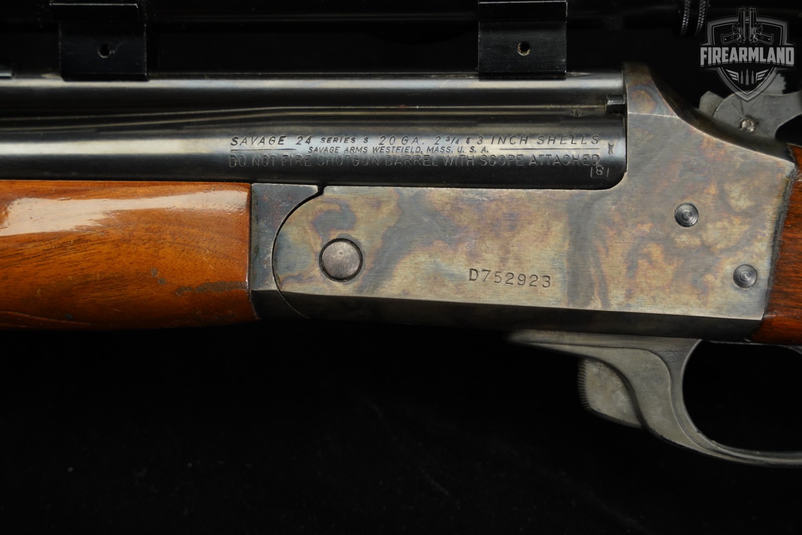 Savage Arms Model 24 Series S 20-Ga Color Case-Hardened M24 +REDFIELD SCOPE-img-20