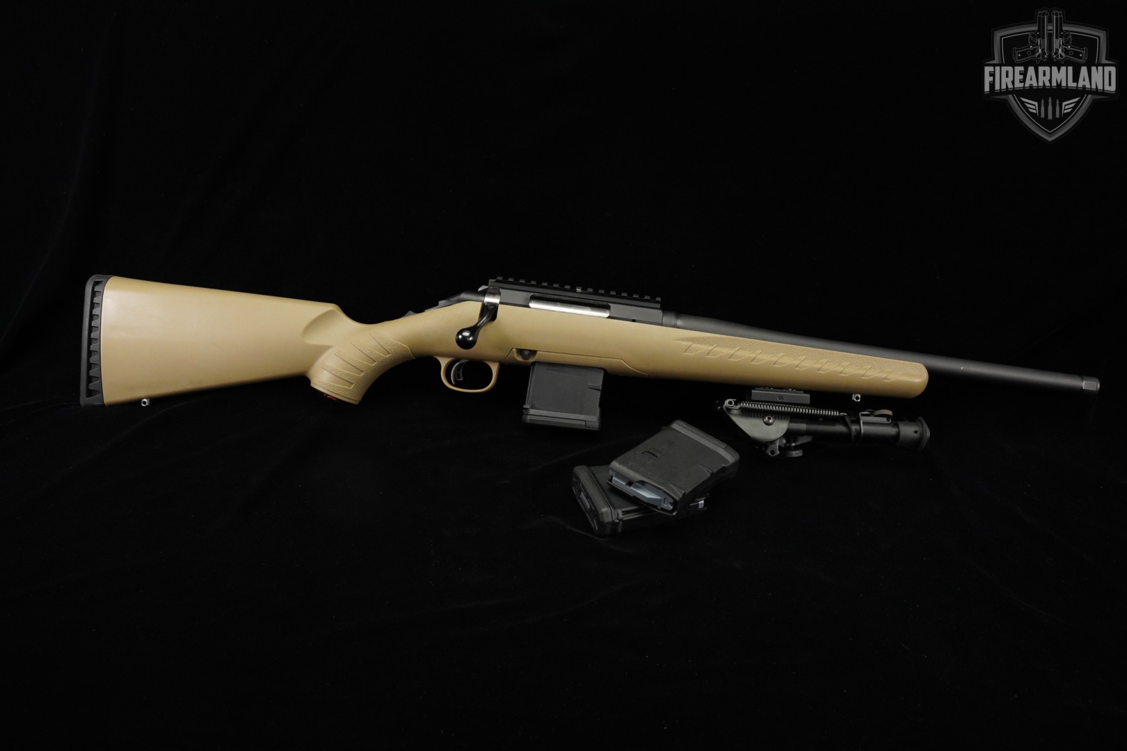 Ruger American Rifle Ranch 5.56 NATO 16.12" Black & FDE THREADED +3 MAGS-img-2