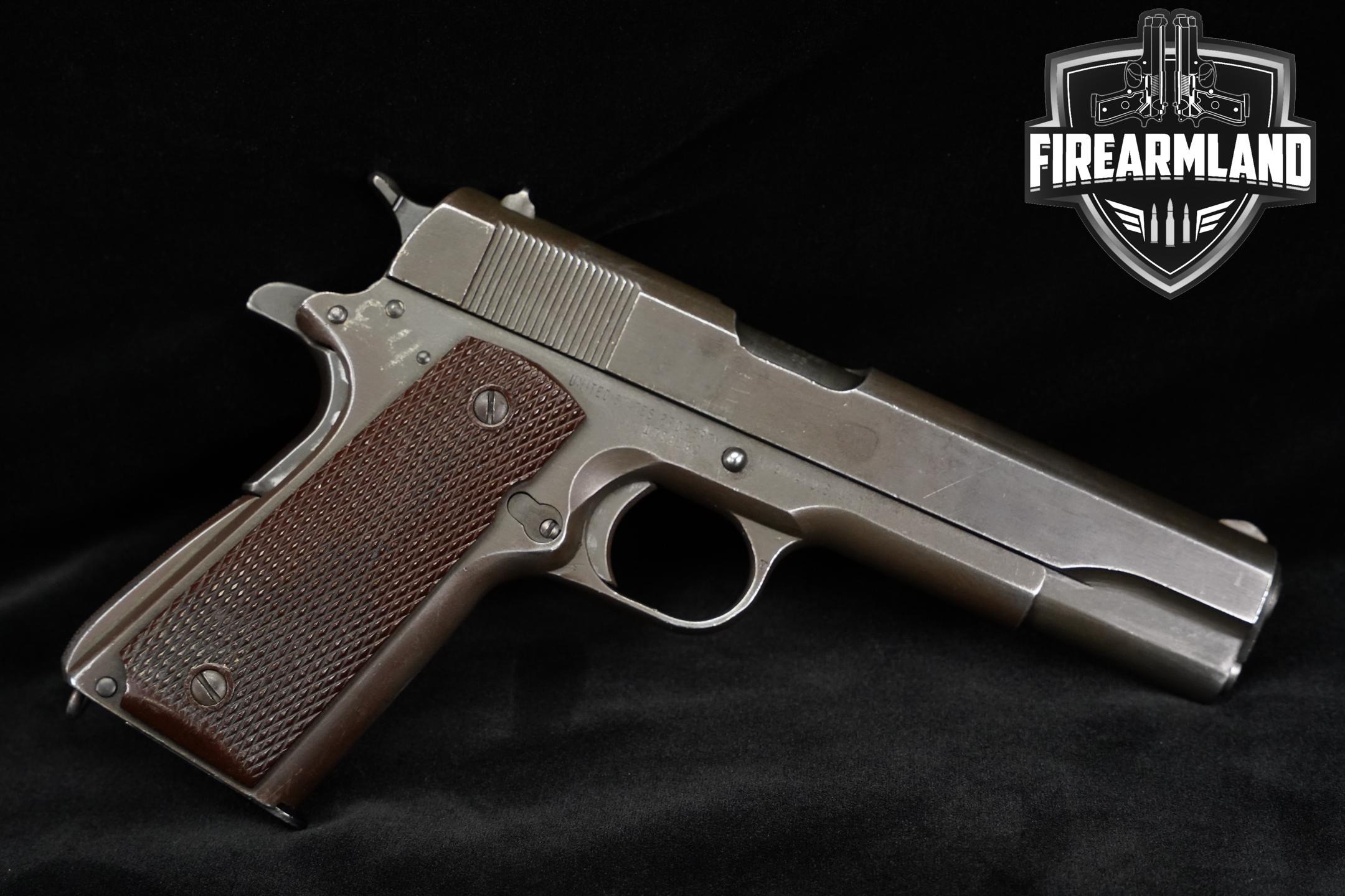 1944 Remington Rand M1911A1 U.S. Army Issue, CMP Release, Type III Rollmark .45 ACP Grey in Good Condition Thumbnail