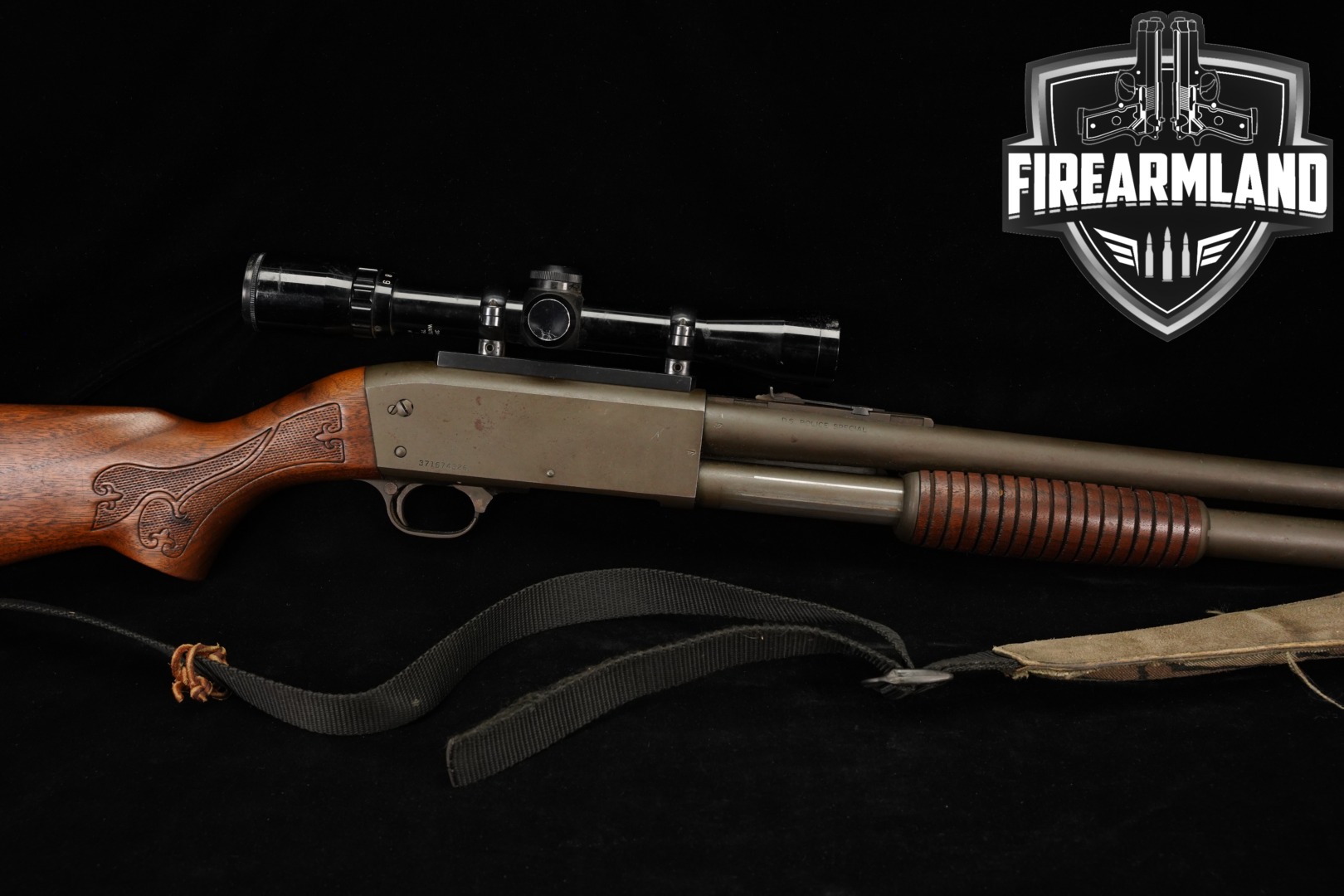 1979 Ithaca Model 37 Deerslayer Police Special (DSPS) 12 Gauge Parkerized & Walnut in Good Condition Thumbnail