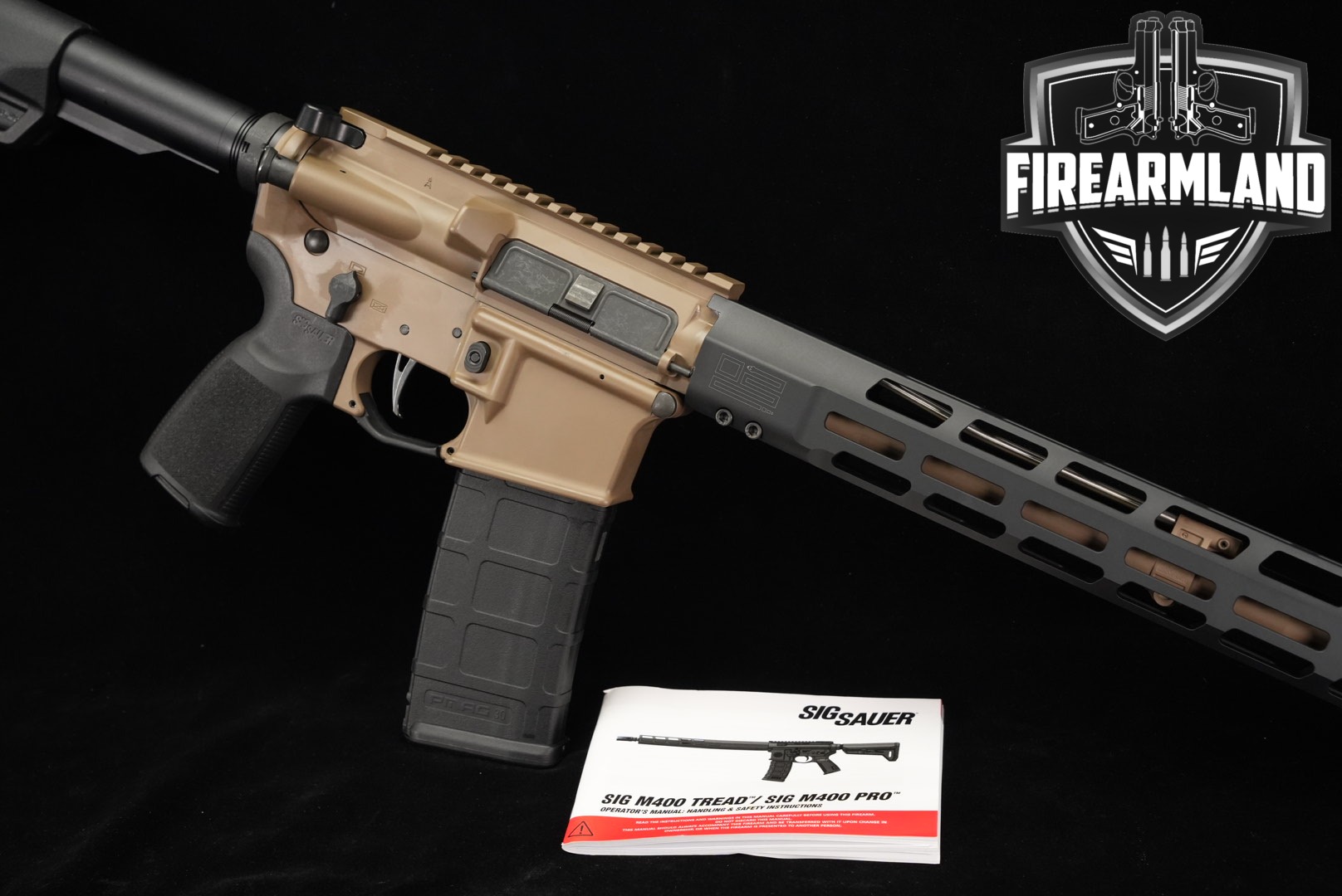 Sig Sauer M400 TREAD Snakebite 5.56mm NATO Two-Tone FDE in Excellent Condition Thumbnail