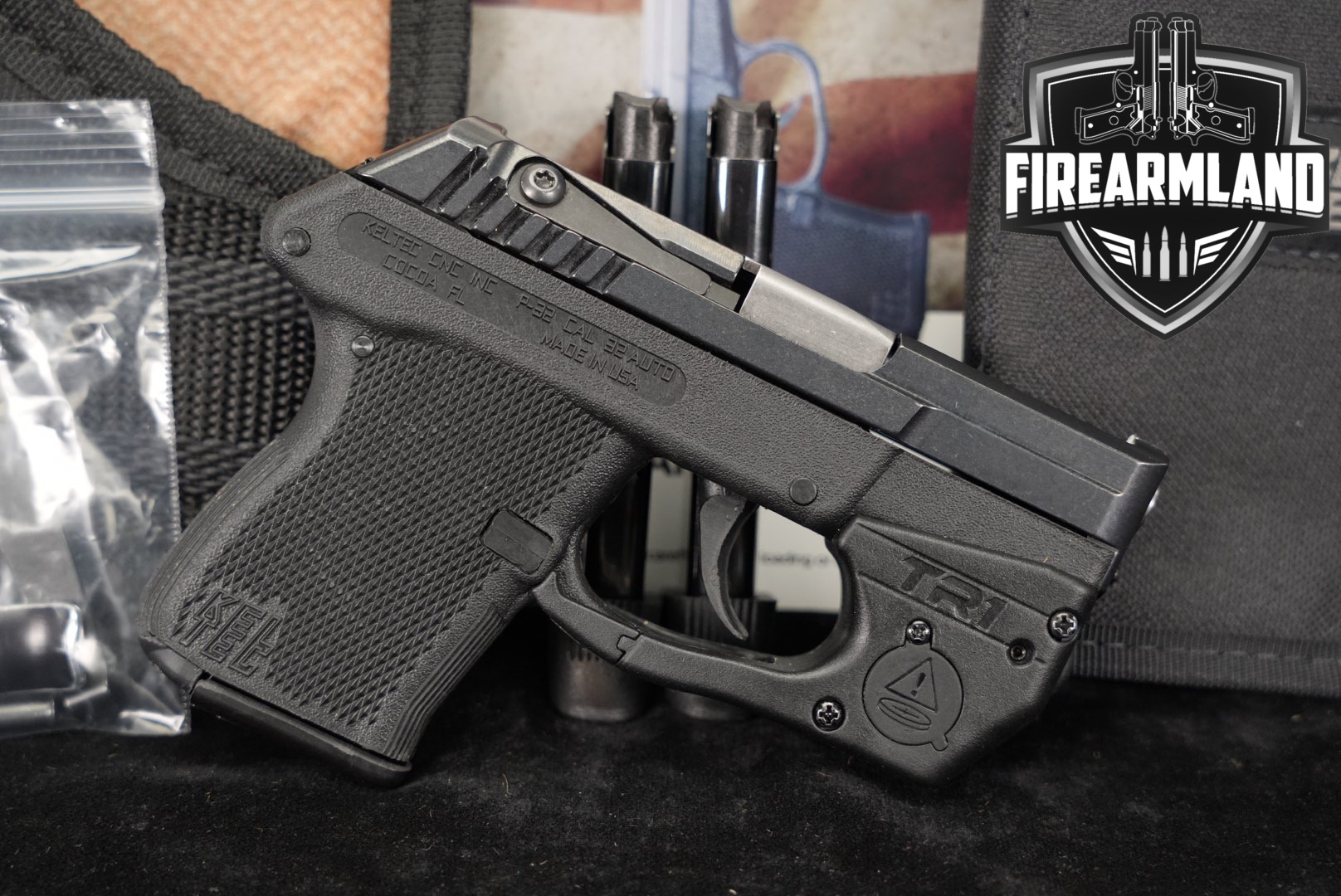 Kel-Tec P-32 32ACP 2.7" KelTec P32 +3 MAGS, ORIG CASE, HOLSTER, TR1 LASER-img-0