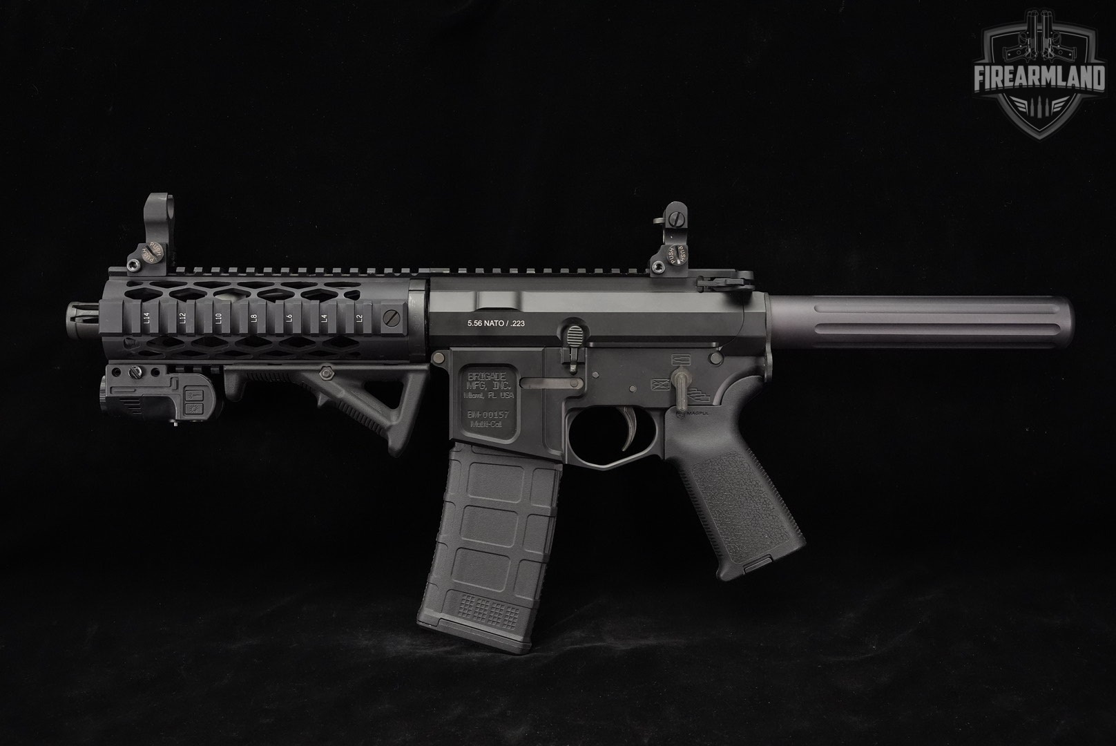Brigade Manufacturing BM-15 5.56 NATO AR15 AR BM15 +2 MAGS, LIGHT/LASER-img-3