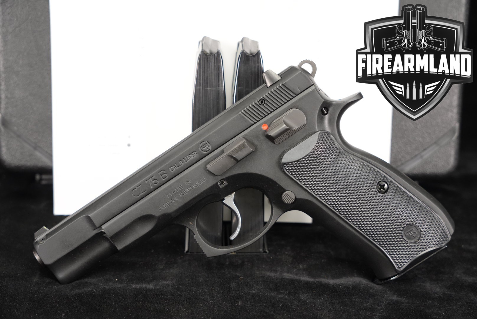 CZ 75 B 9mm 4.5" CZ75 75B CZ75B +3 MAGS & ORIG CASE-img-0