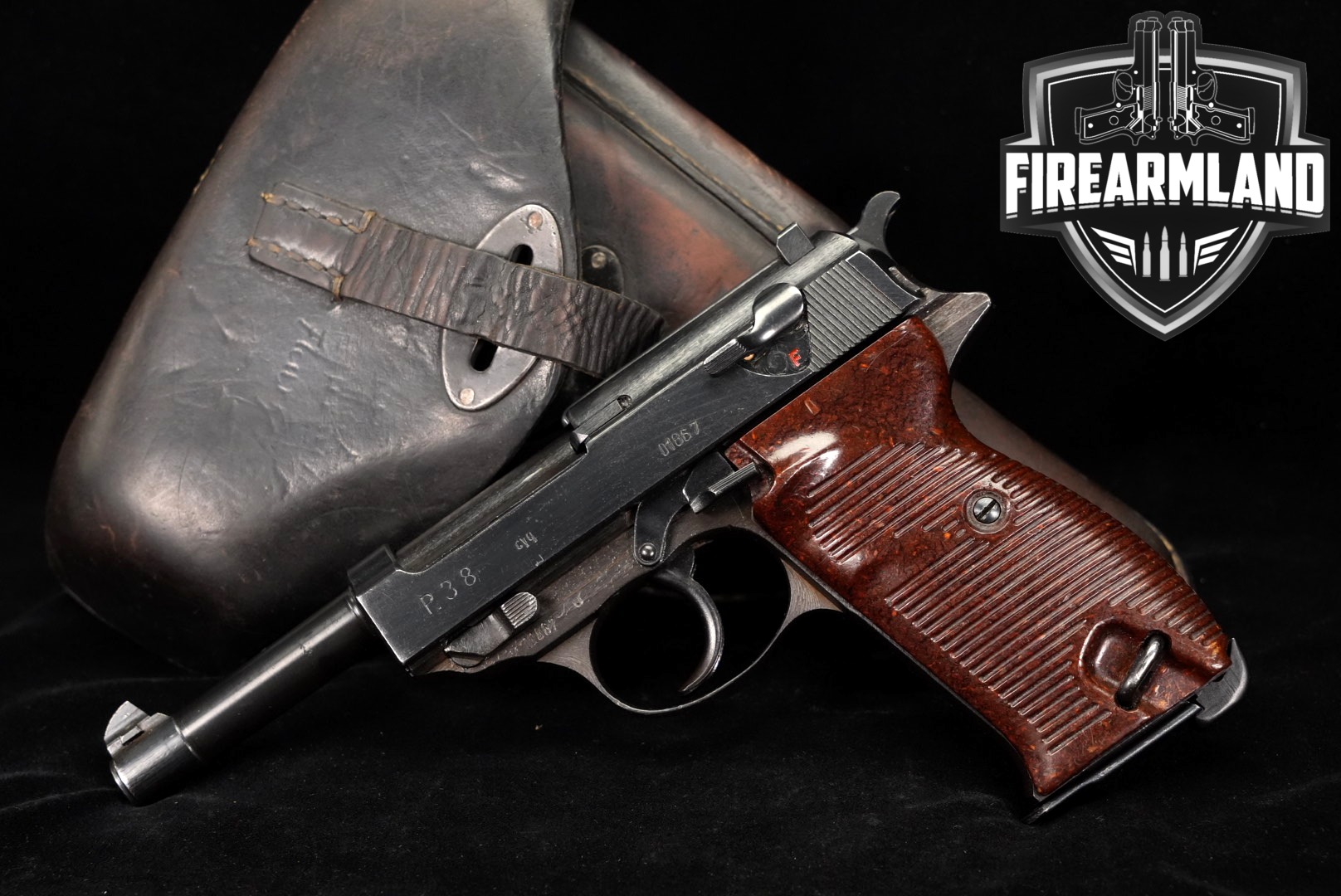 1945 Spreewerk P.38 cyq, 0-series (late-war) 9mm Luger Blued in Very Good Condition Thumbnail