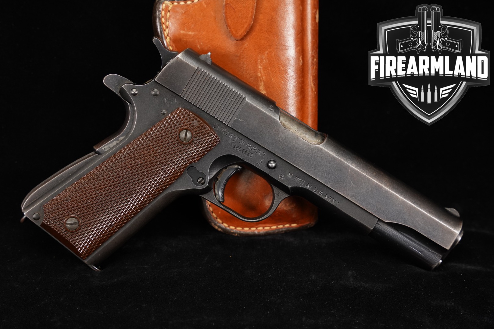 1944 Ithaca M1911A1 U.S. Army .45 ACP Parkerized in Fair Condition Thumbnail