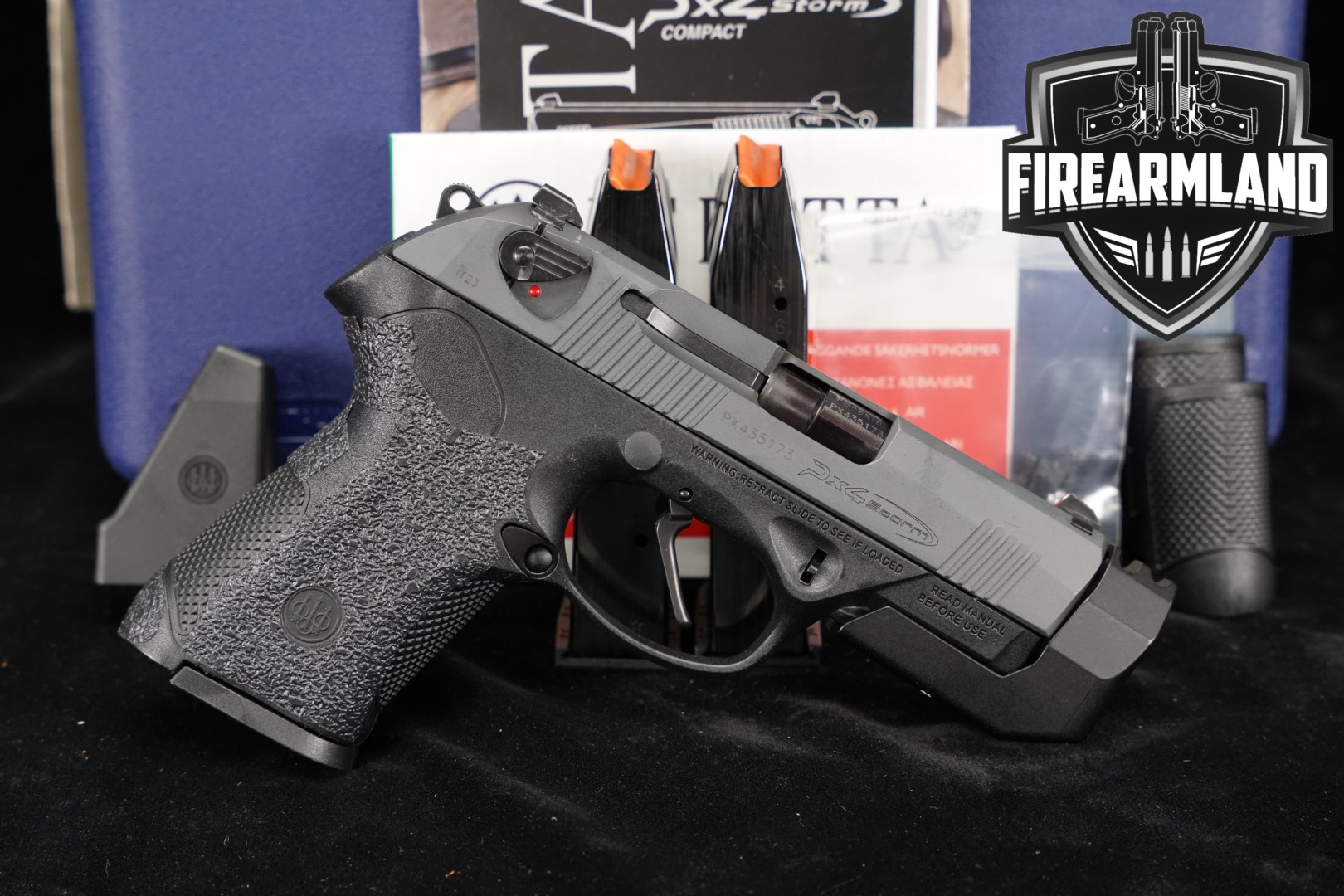 Beretta PX4 Storm Compact G, Langdon Tactical Upgraded 9mm Luger Black in Good Condition Thumbnail