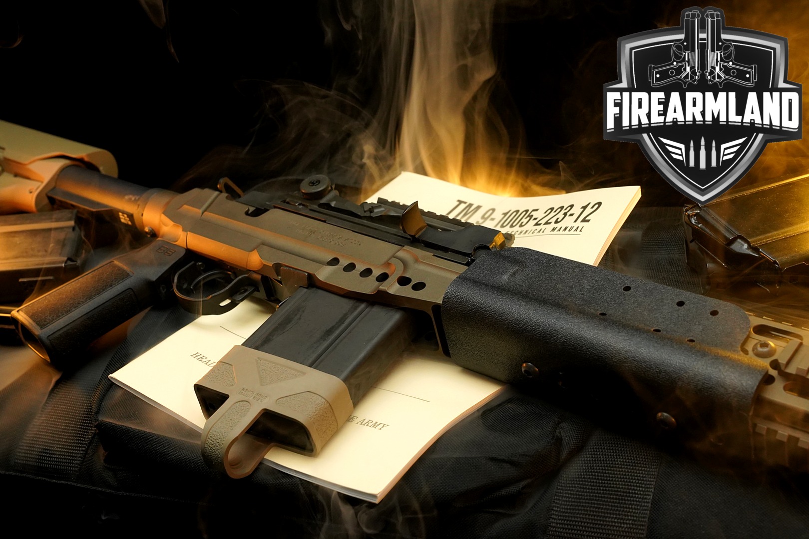 Springfield Armory M1A Sage International EBR Mod 1 Chassis 7.62mm NATO (7.62x51) FDE in Very Good Condition Thumbnail