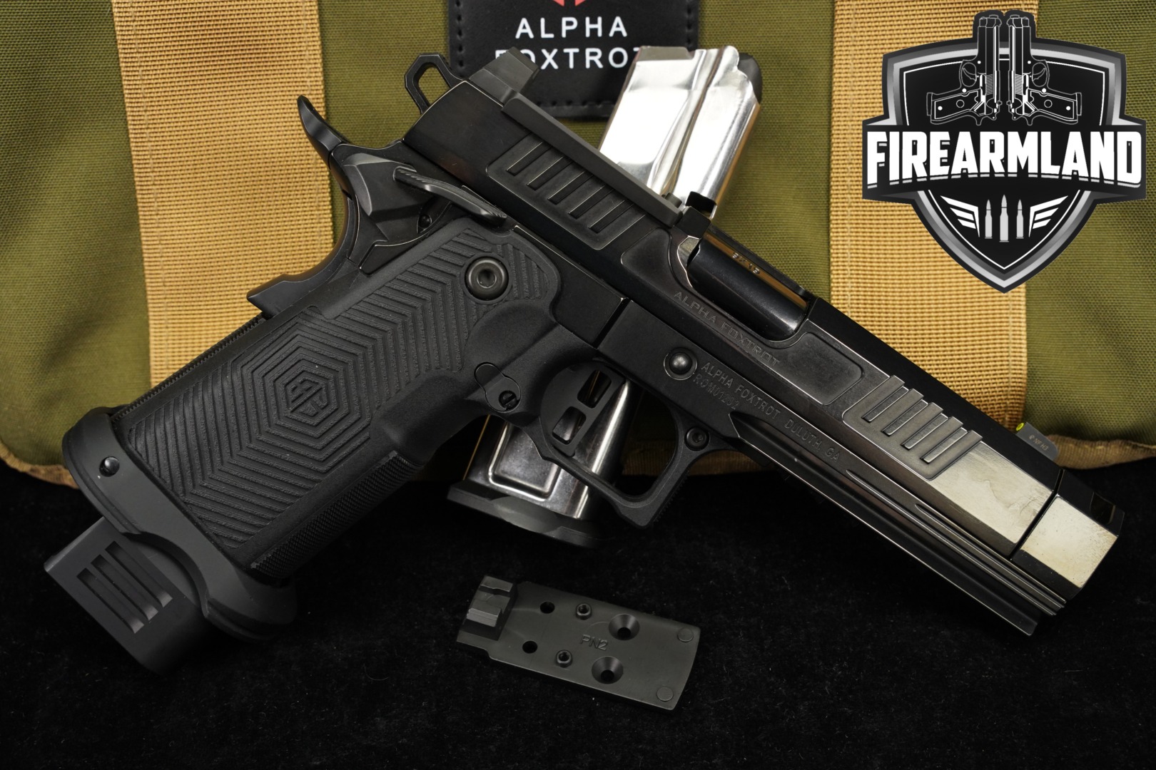 Alpha Foxtrot AF1911 Romulus 4.25 Comp 9mm Luger Black in Excellent Condition Thumbnail