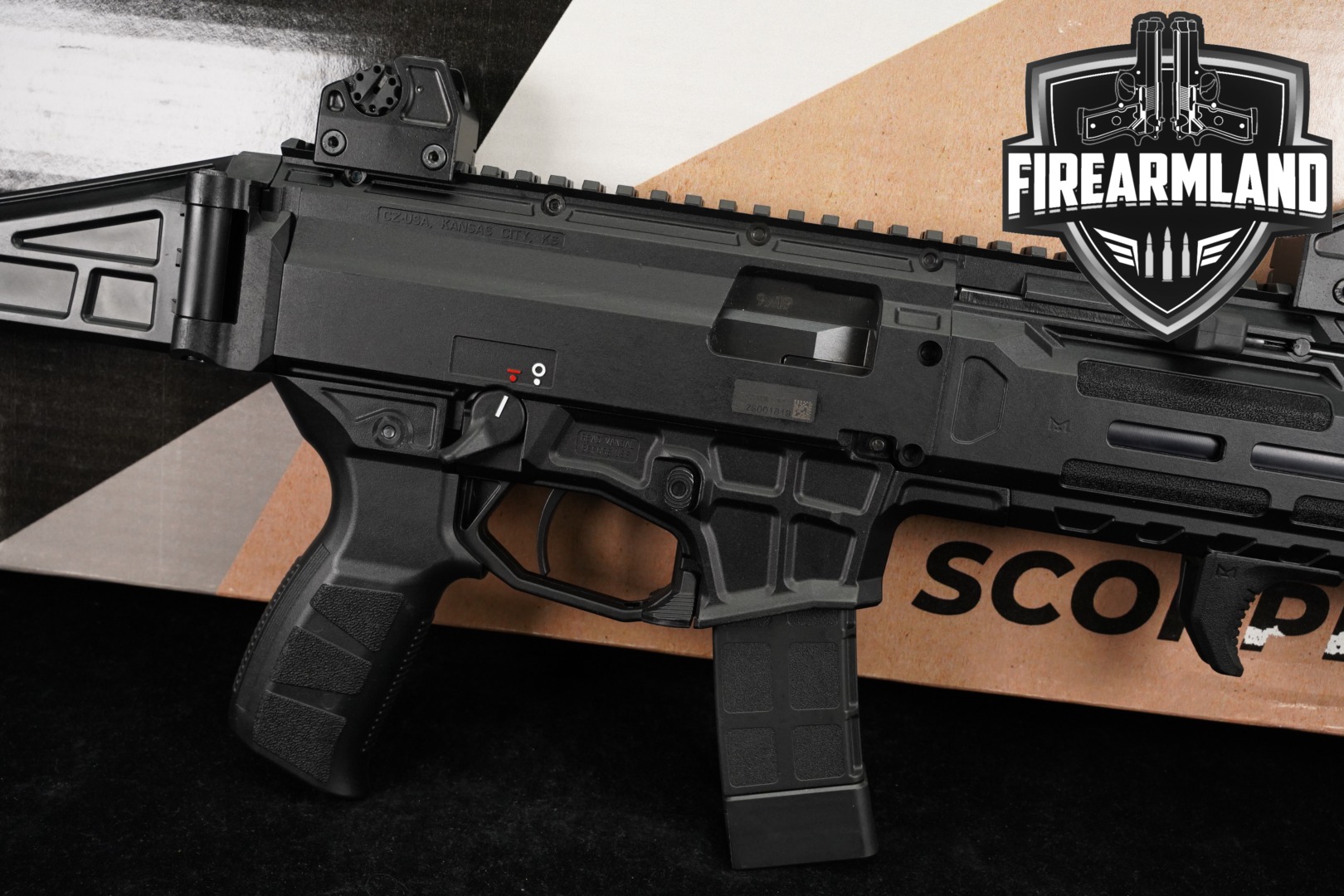 CZ Scorpion 3+ Pistol 9mm Luger Black in Excellent Condition Thumbnail