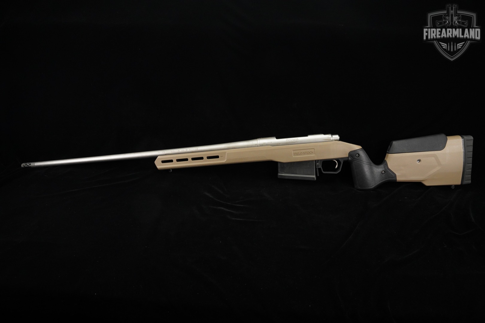 Remington Model 700 300 Win Magnum 26" Stainless & Tan M700 RADIAL BRAKE-img-2