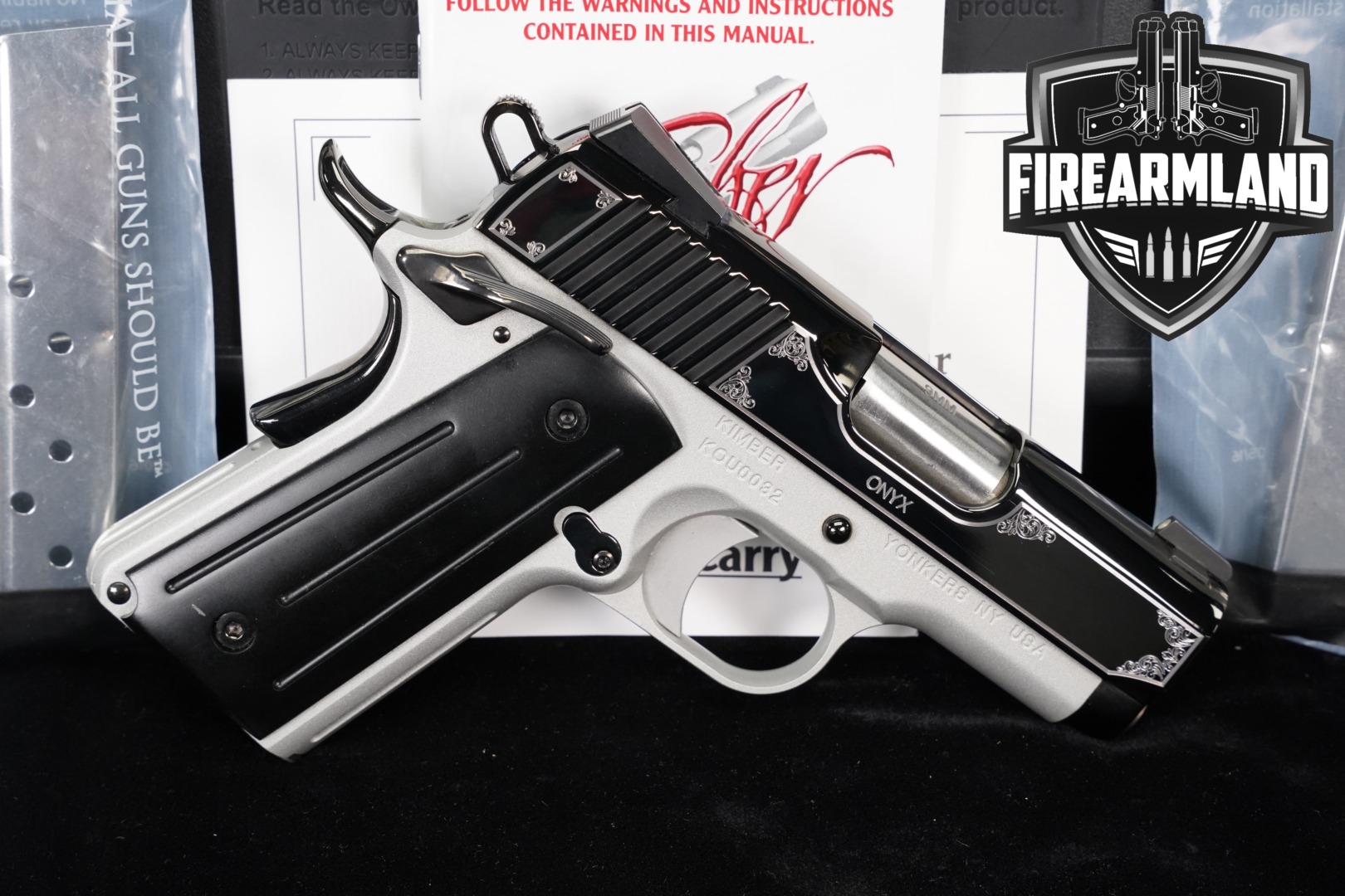 Kimber Ultra II Onyx Special Edition 9mm Luger Two-Tone Black & Silver in Very Good Condition Thumbnail