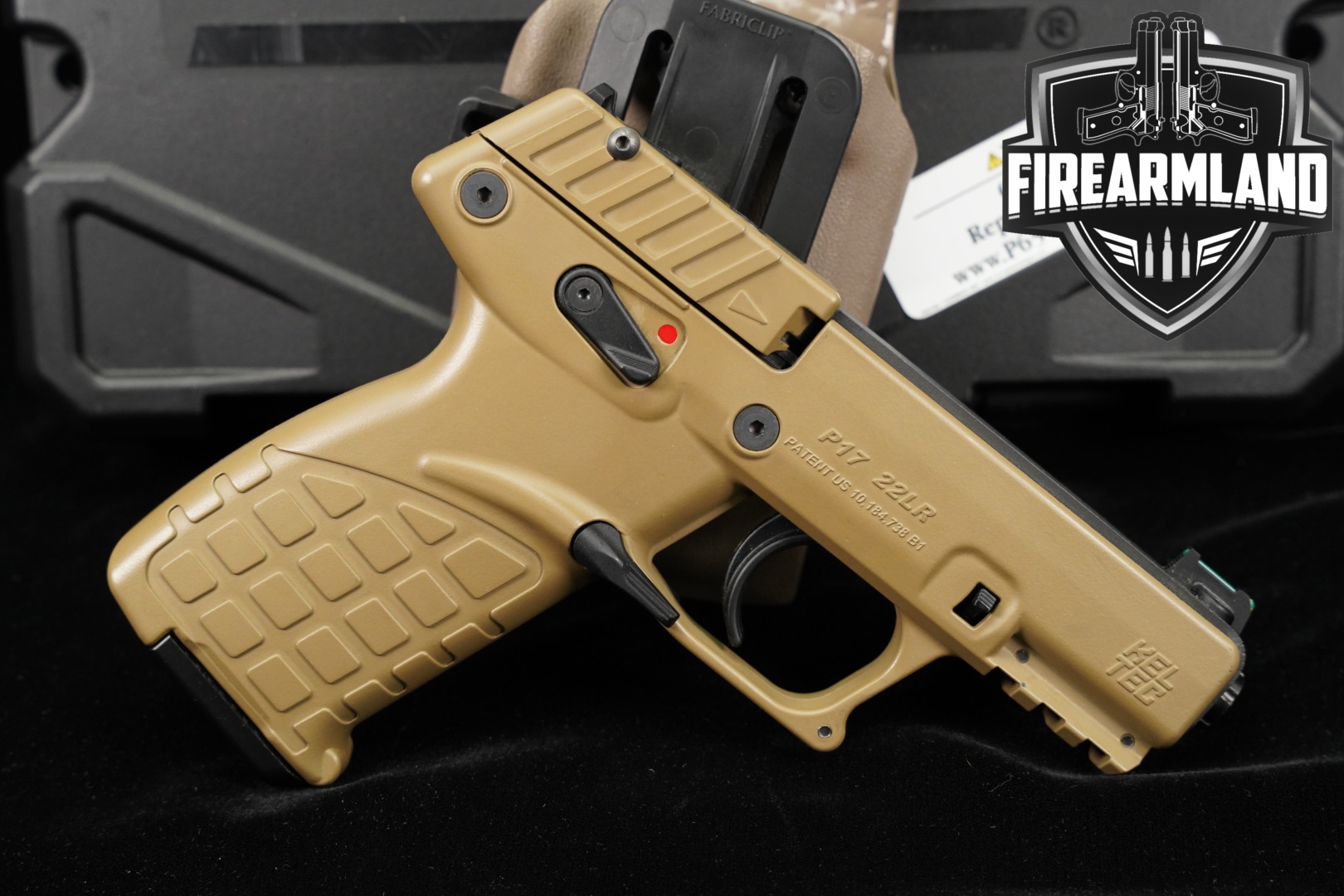 Kel-Tec P17 22LR 3.8" Coyote Tan KelTec P-17 THREADED +ORIG CASE, HOLSTER-img-0